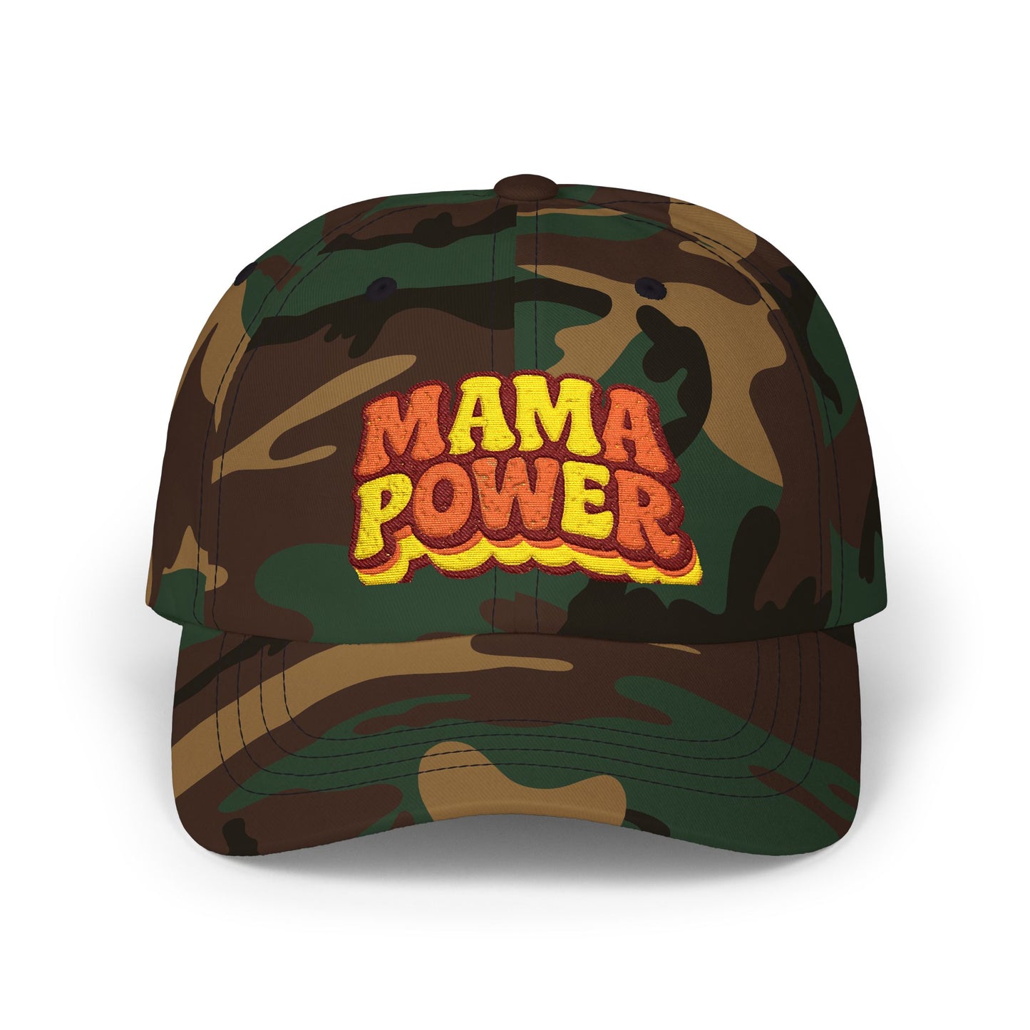 MAMA POWER Classic Dad Cap — Embroidered Baseball Hat for Moms