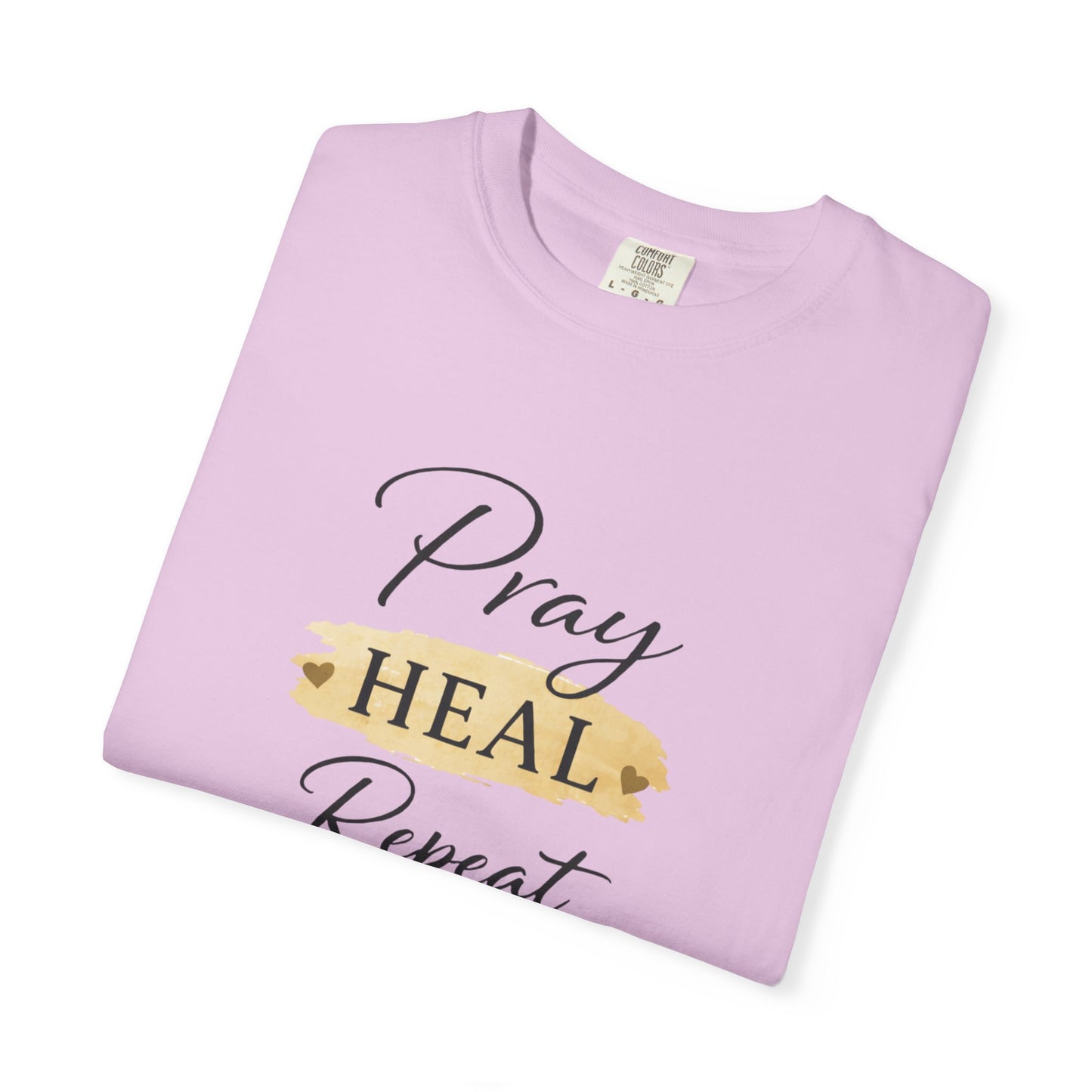 Pray Heal Repeat T-Shirt — Inspirational Faith Tee