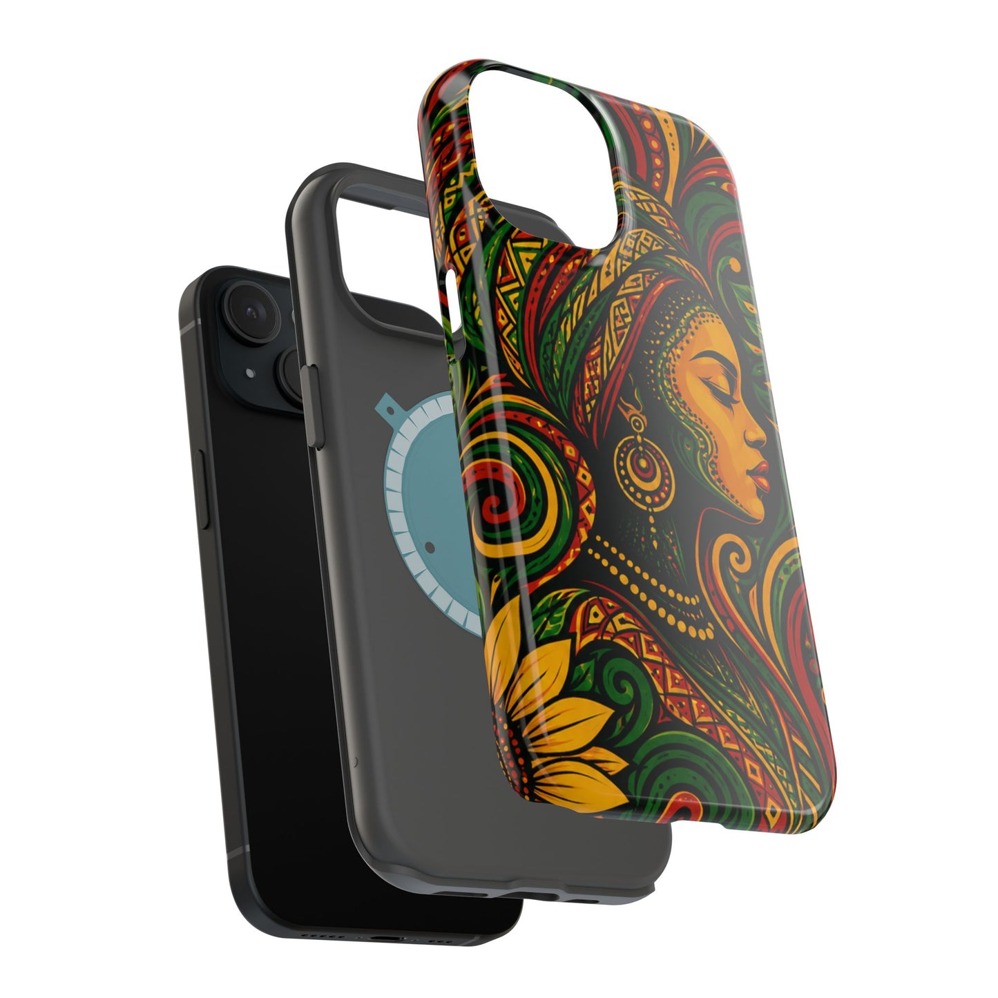 Afrocentric Rasta Woman Magnetic Impact-Resistant Phone Case