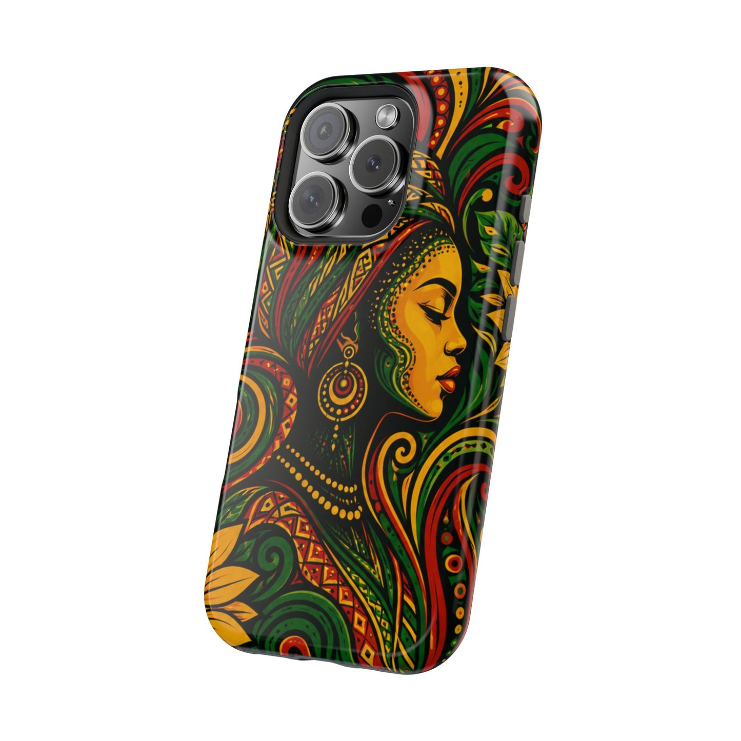 Afrocentric Rasta Woman Magnetic Impact-Resistant Phone Case
