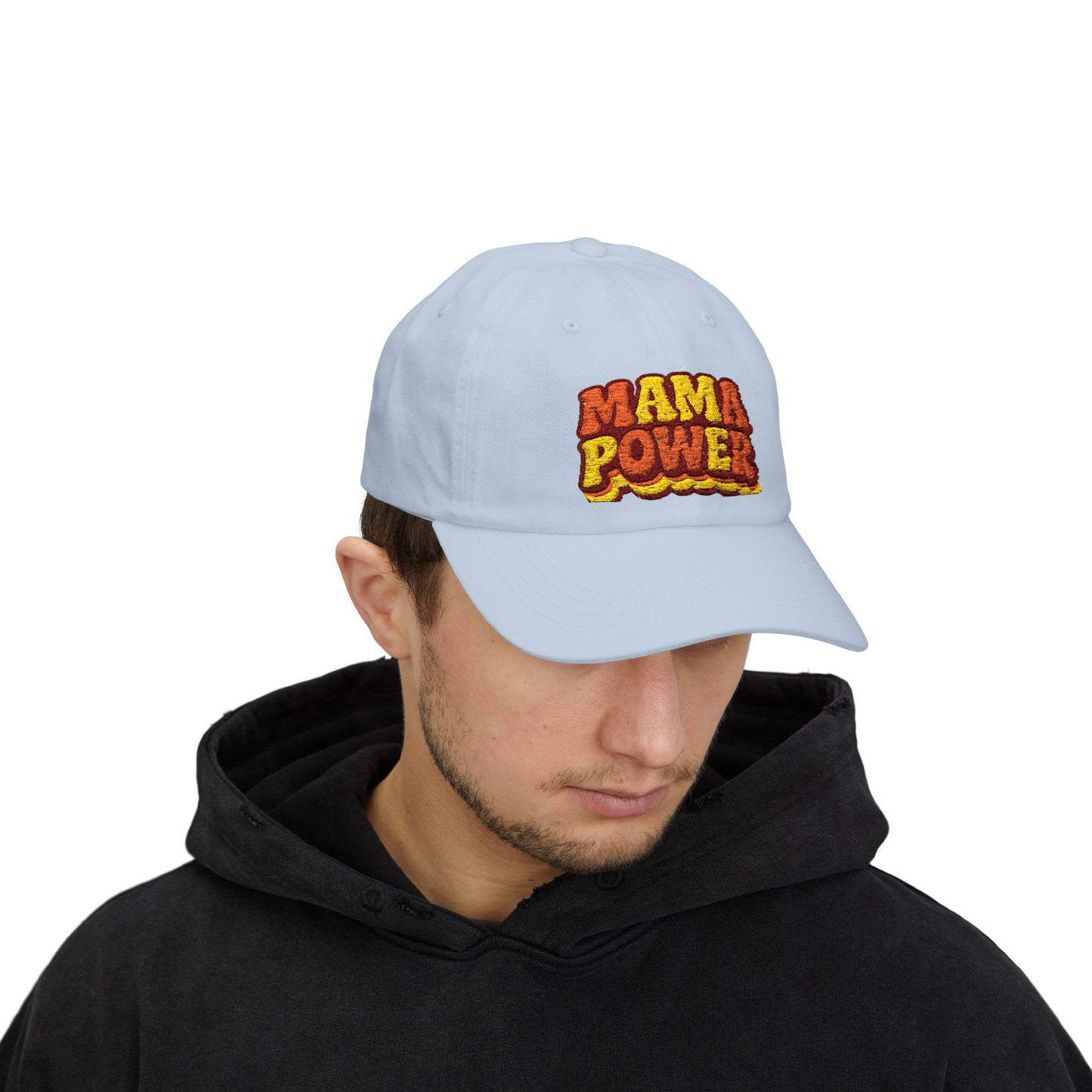 MAMA POWER Classic Dad Cap — Embroidered Baseball Hat for Moms