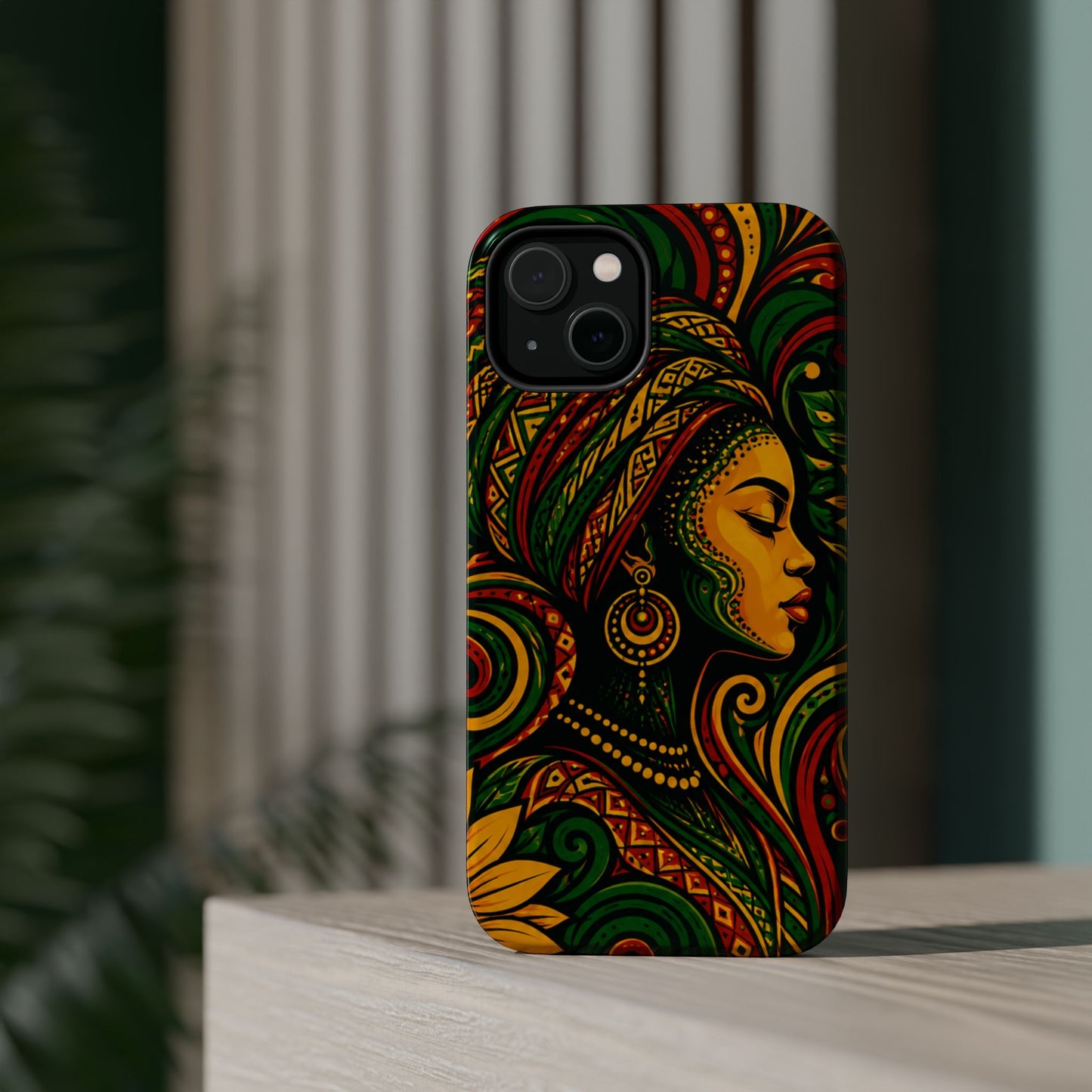 Afrocentric Rasta Woman Magnetic Impact-Resistant Phone Case