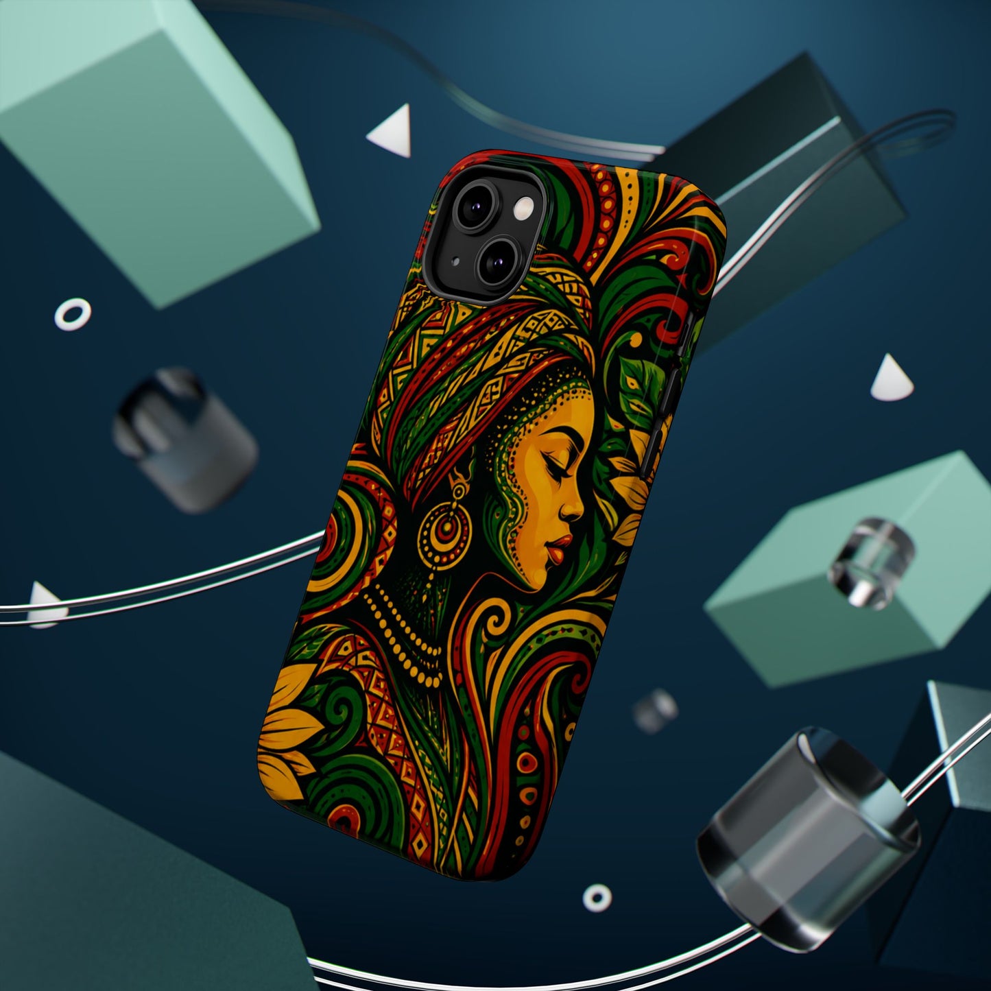 Afrocentric Rasta Woman Magnetic Impact-Resistant Phone Case