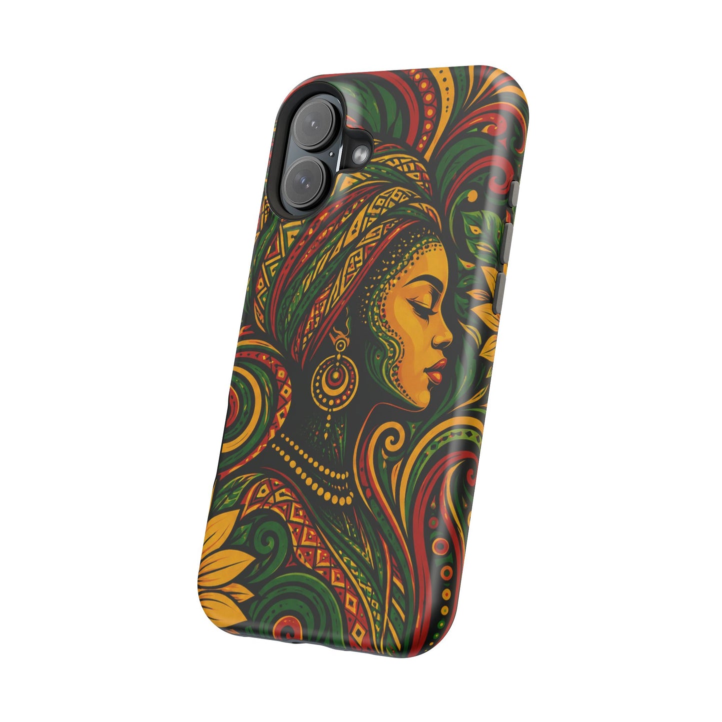 Afrocentric Rasta Woman Magnetic Impact-Resistant Phone Case