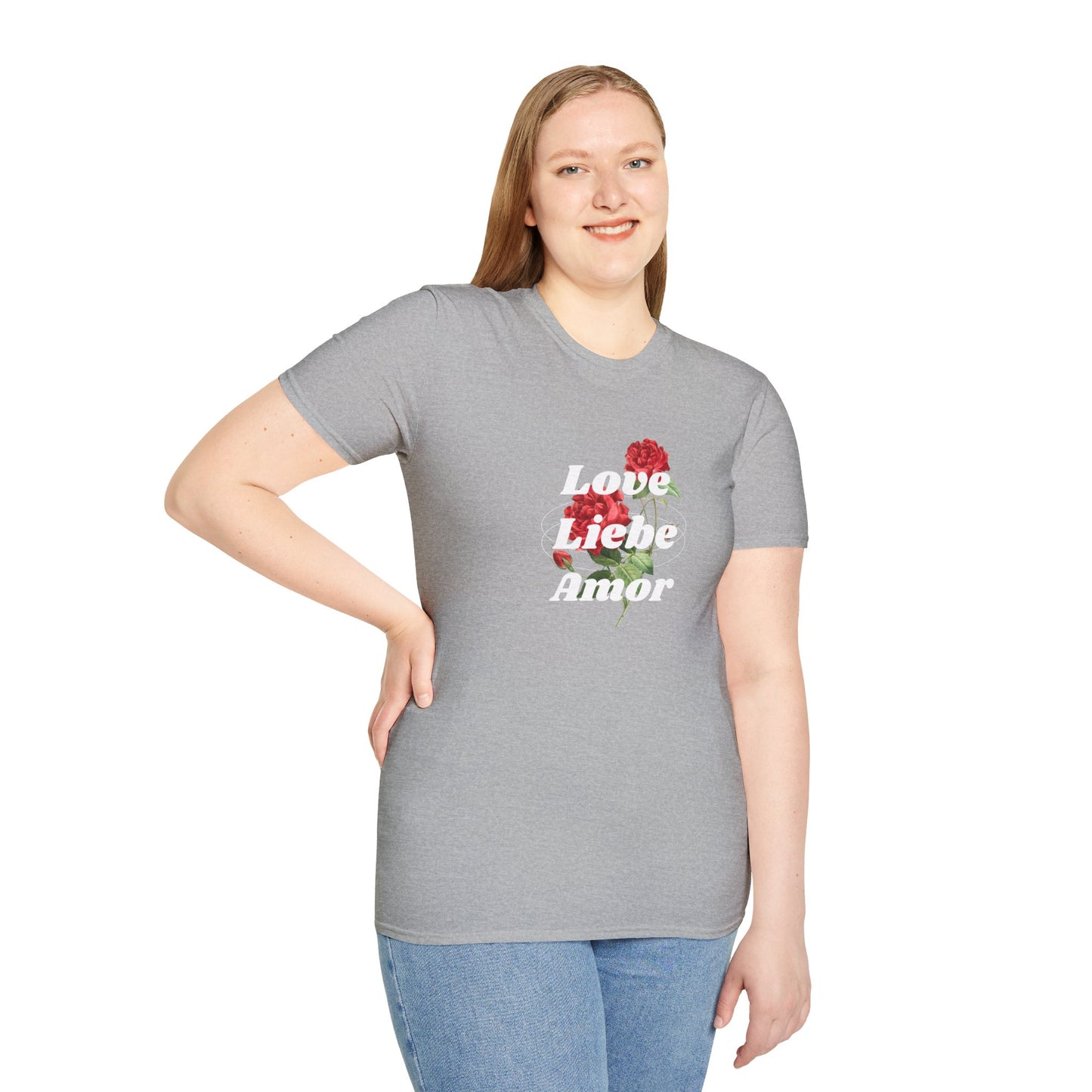 LOVE LIEBE AMOR T-Shirt — Trilingual Love Graphic Tee