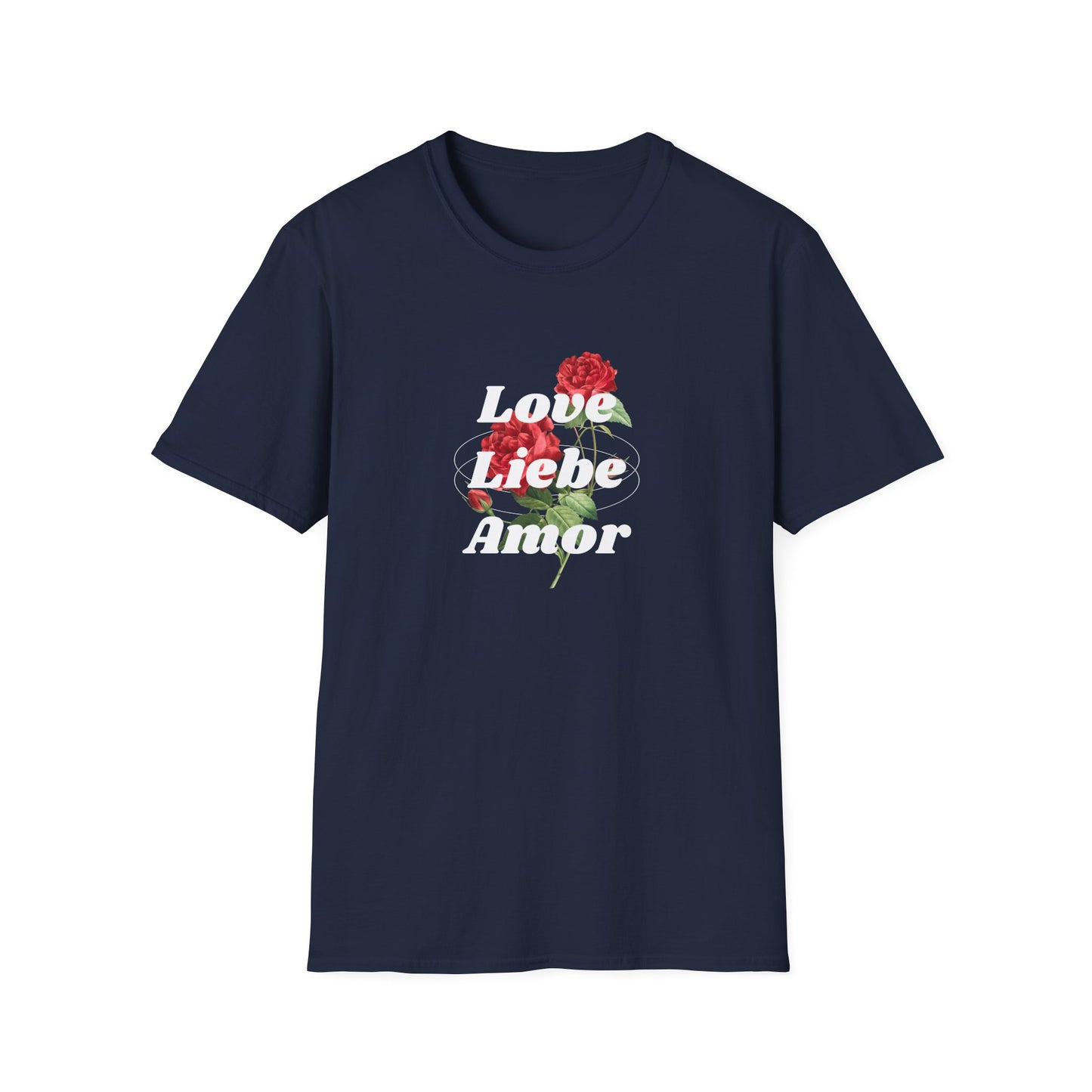 LOVE LIEBE AMOR T-Shirt — Trilingual Love Graphic Tee