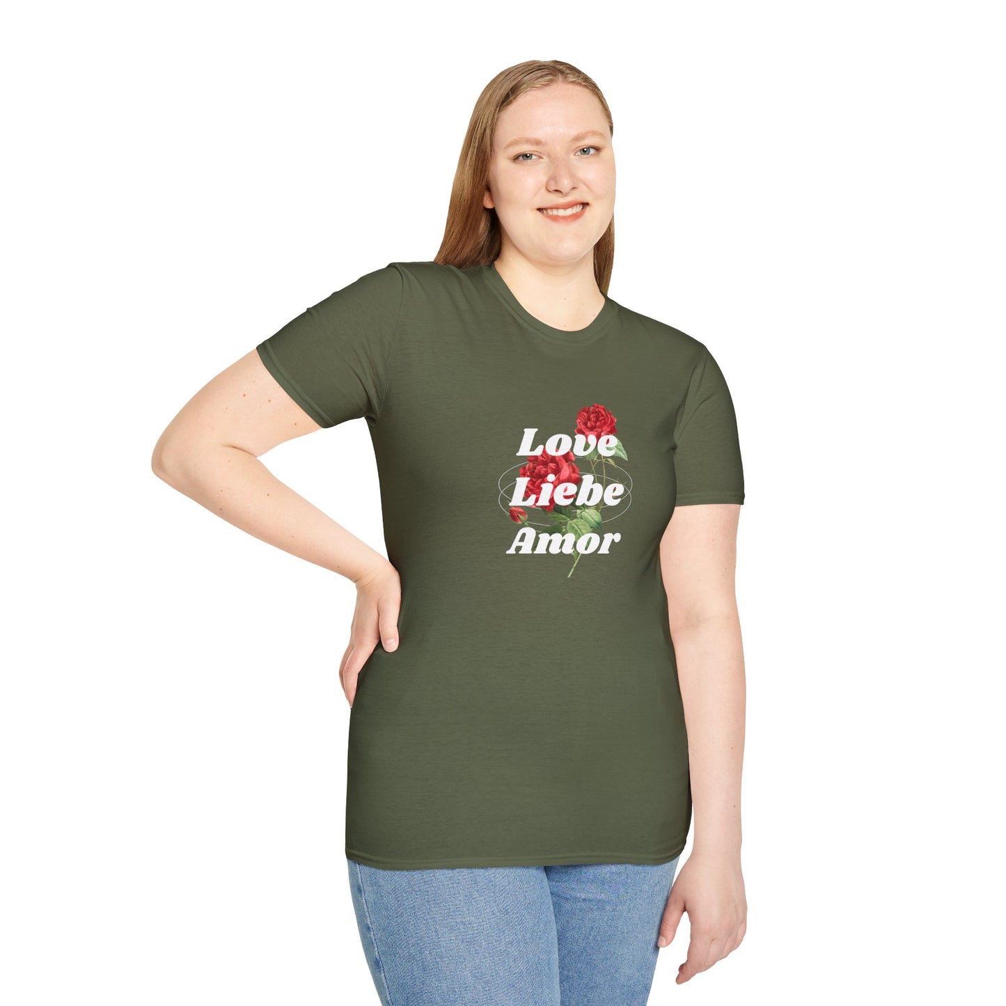 LOVE LIEBE AMOR T-Shirt — Trilingual Love Graphic Tee
