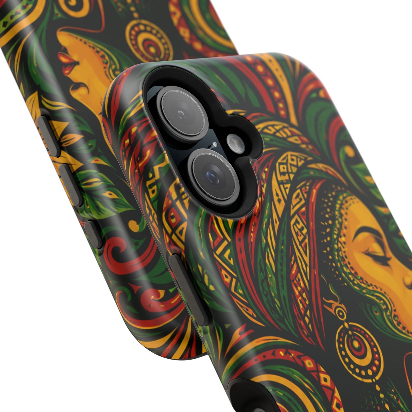 Afrocentric Rasta Woman Magnetic Impact-Resistant Phone Case