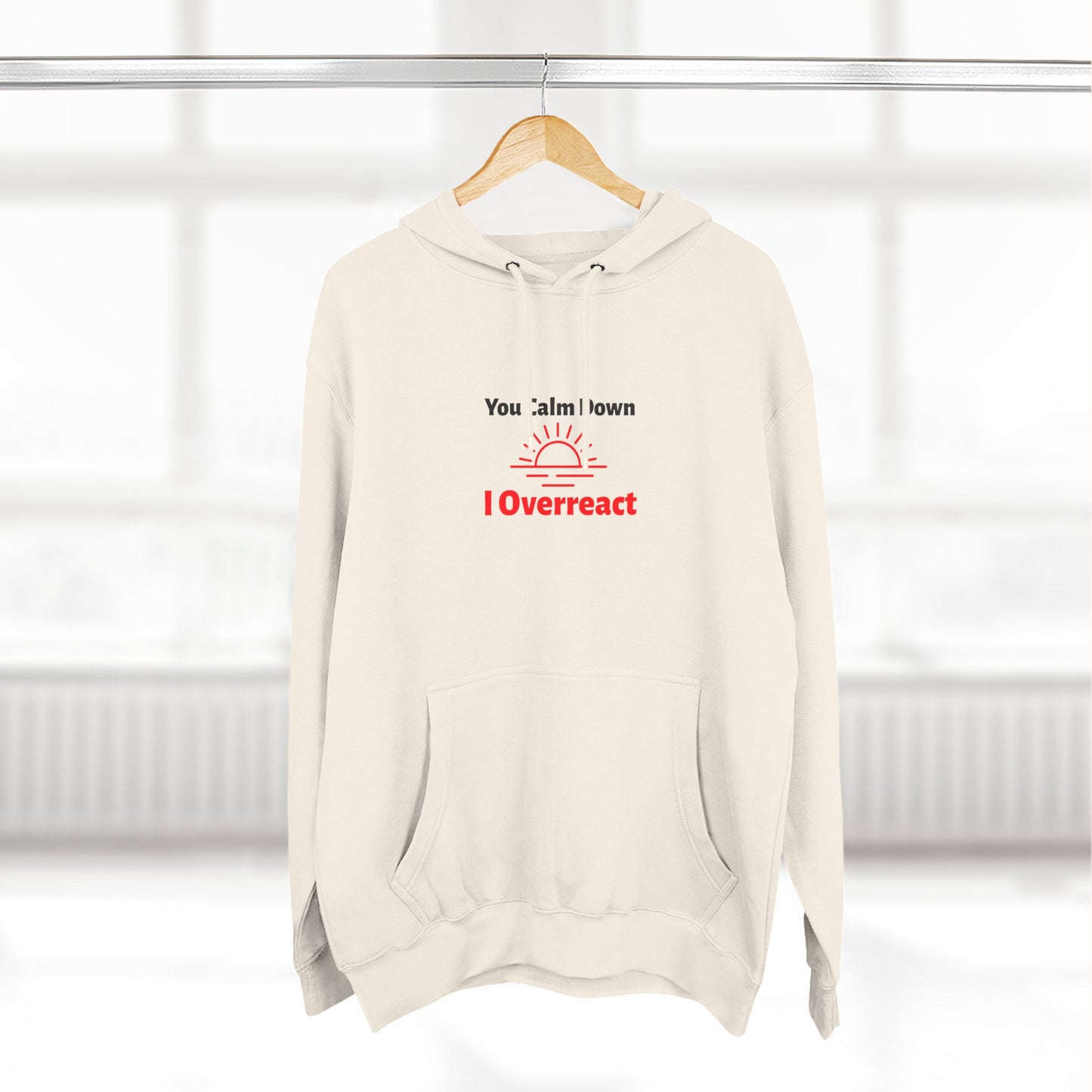 Three-Panel Fleece Hoodie