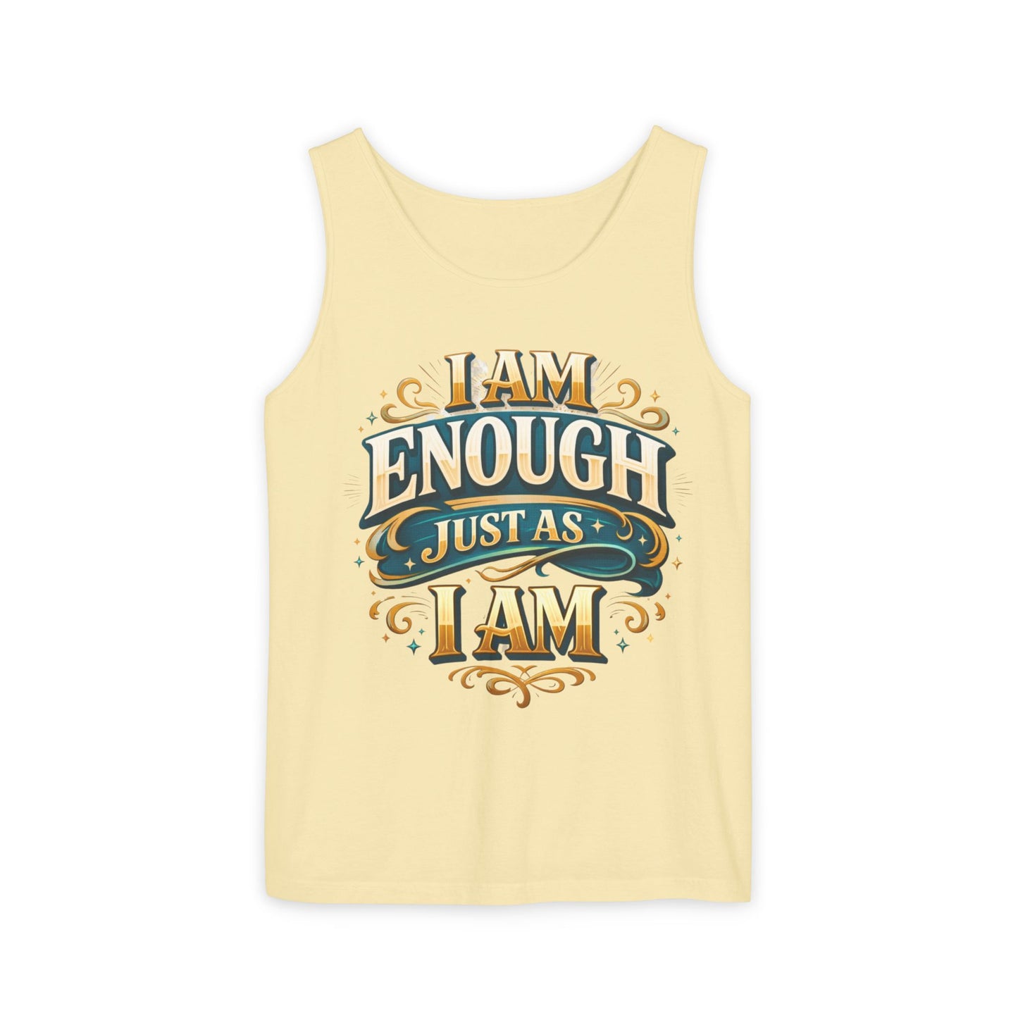I Am Enough Graphic Tank Top – Inspirational Self-Love Motivational Design