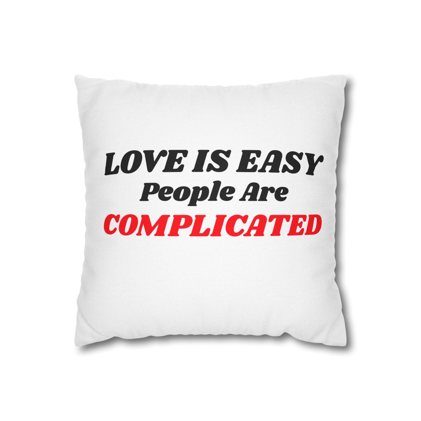 Spun Polyester Square Pillowcase