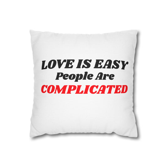 Spun Polyester Square Pillowcase