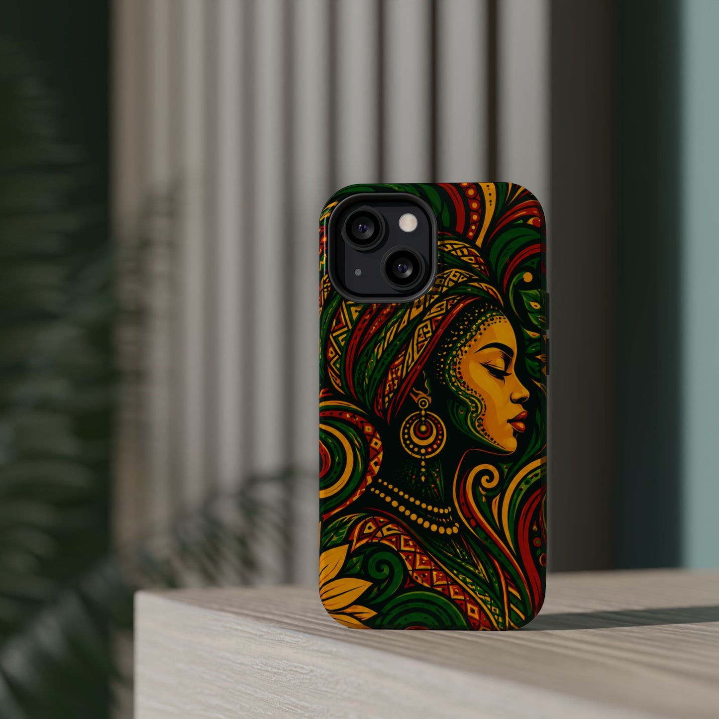 Afrocentric Rasta Woman Magnetic Impact-Resistant Phone Case