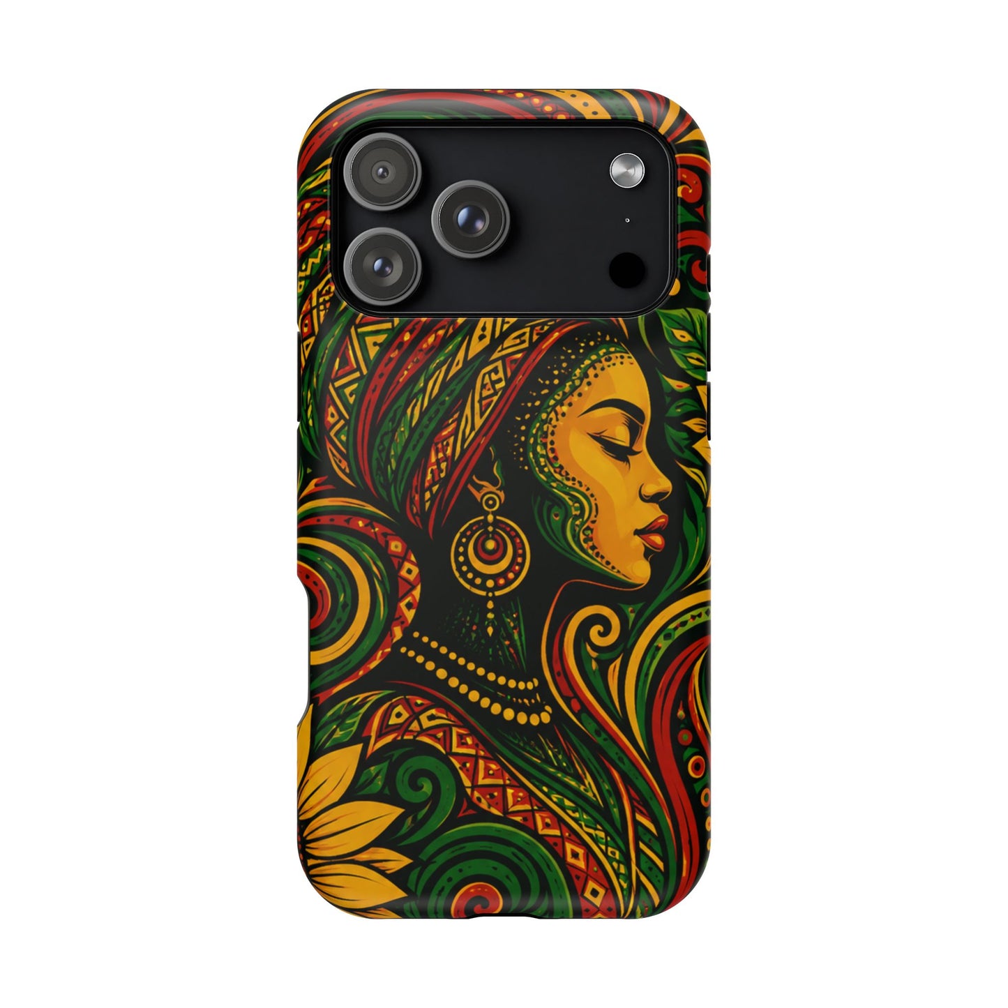 Afrocentric Rasta Woman Magnetic Impact-Resistant Phone Case