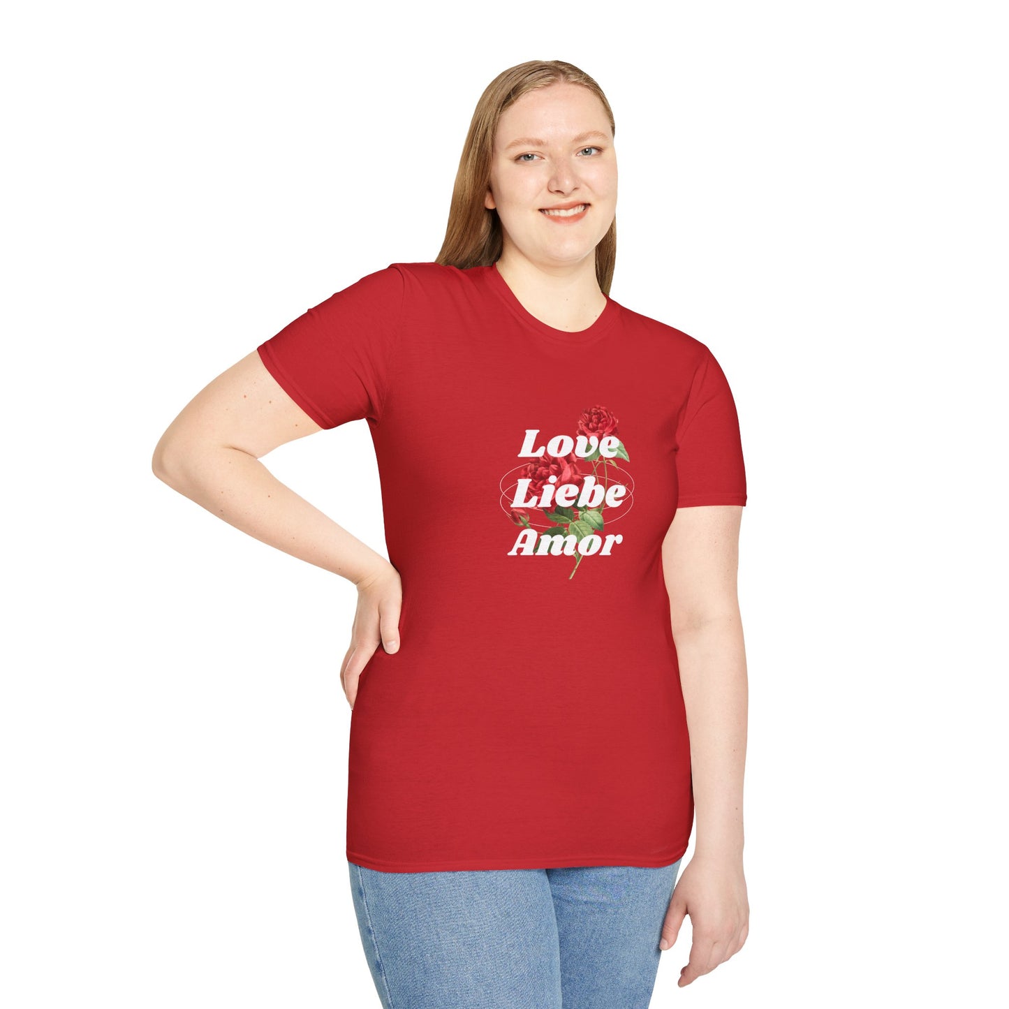 LOVE LIEBE AMOR T-Shirt — Trilingual Love Graphic Tee