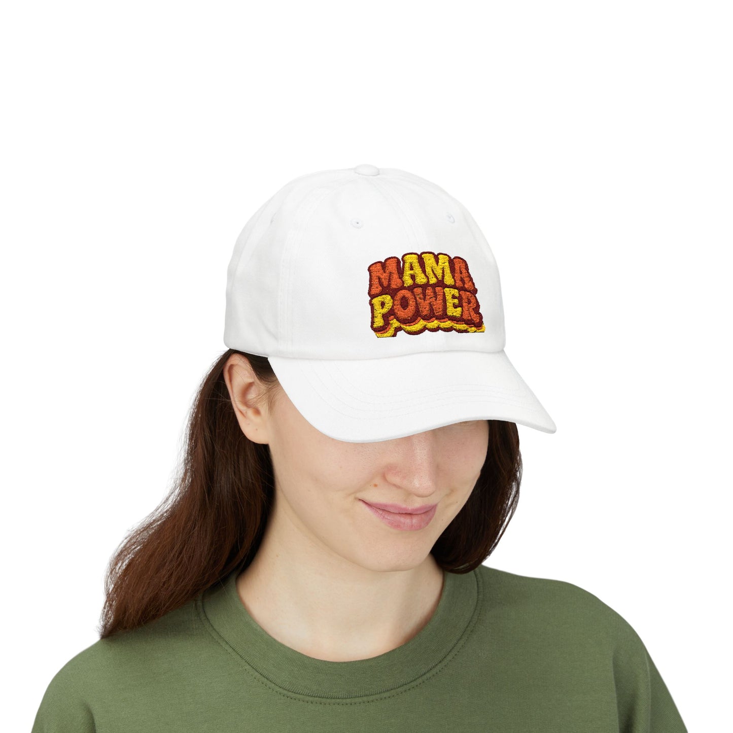 MAMA POWER Classic Dad Cap — Embroidered Baseball Hat for Moms