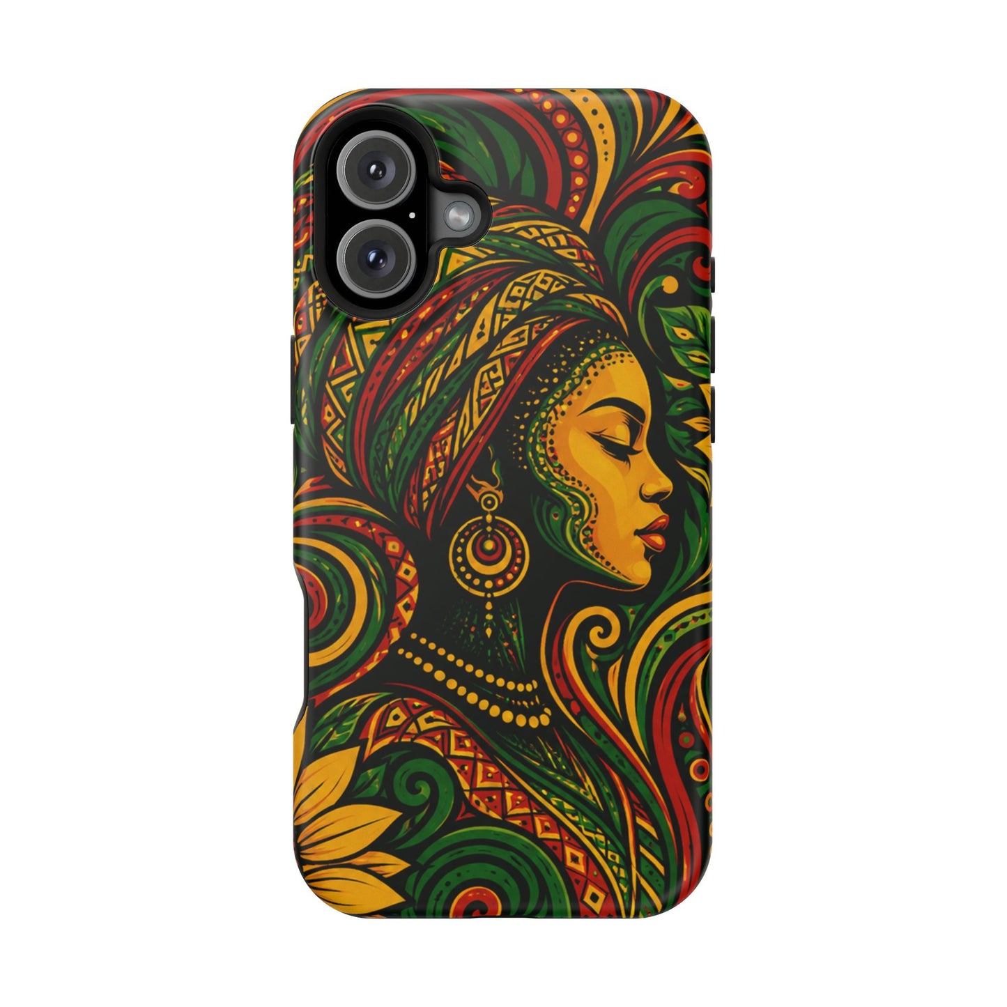 Afrocentric Rasta Woman Magnetic Impact-Resistant Phone Case