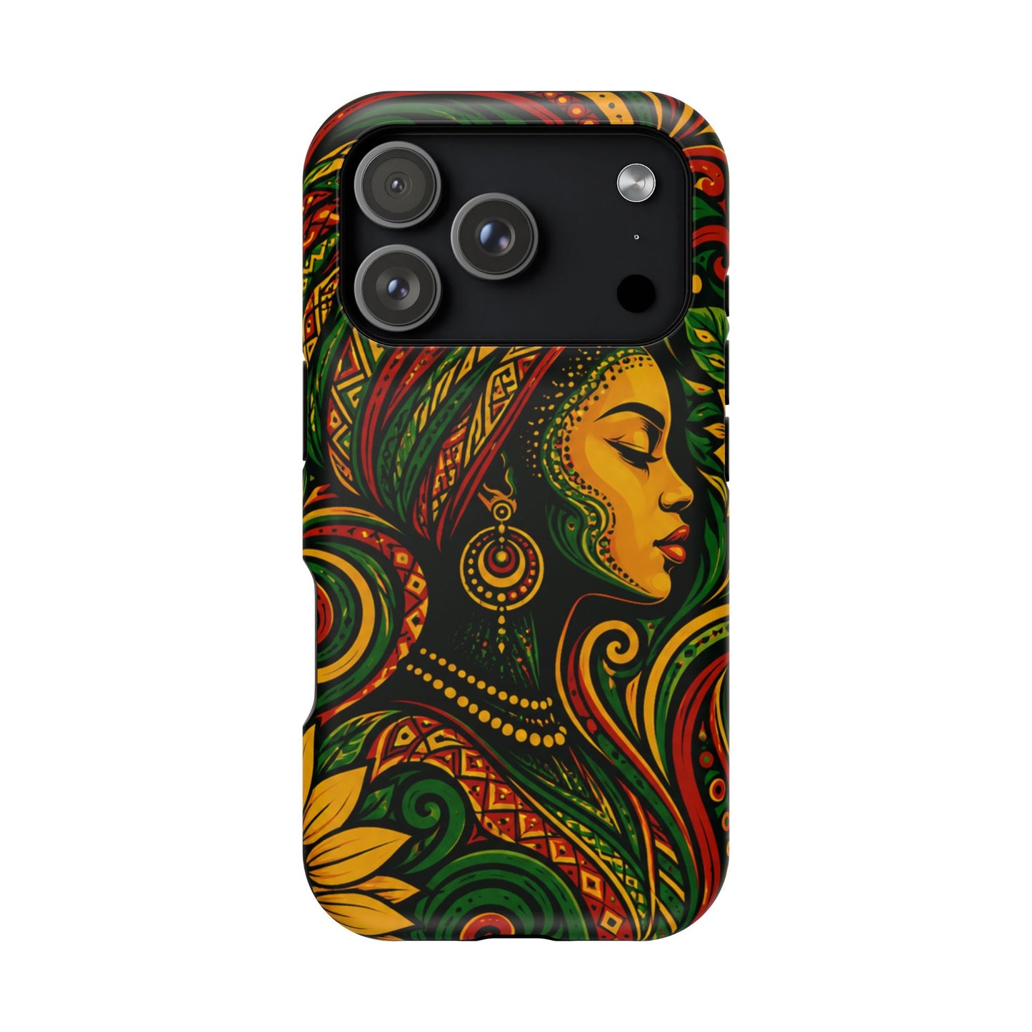 Afrocentric Rasta Woman Magnetic Impact-Resistant Phone Case