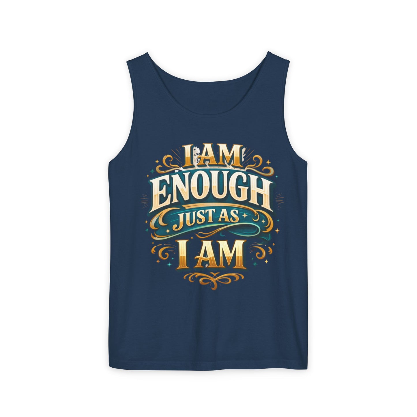 I Am Enough Graphic Tank Top – Inspirational Self-Love Motivational Design