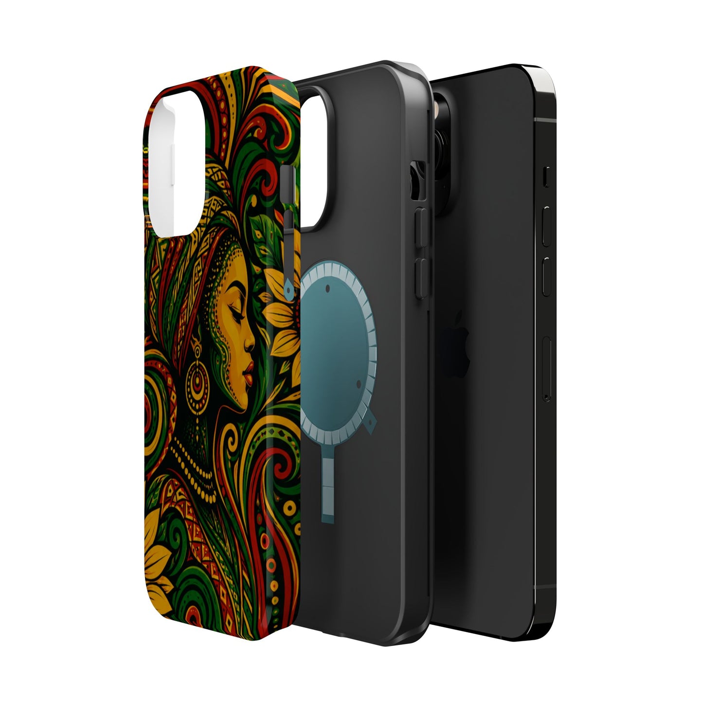 Afrocentric Rasta Woman Magnetic Impact-Resistant Phone Case