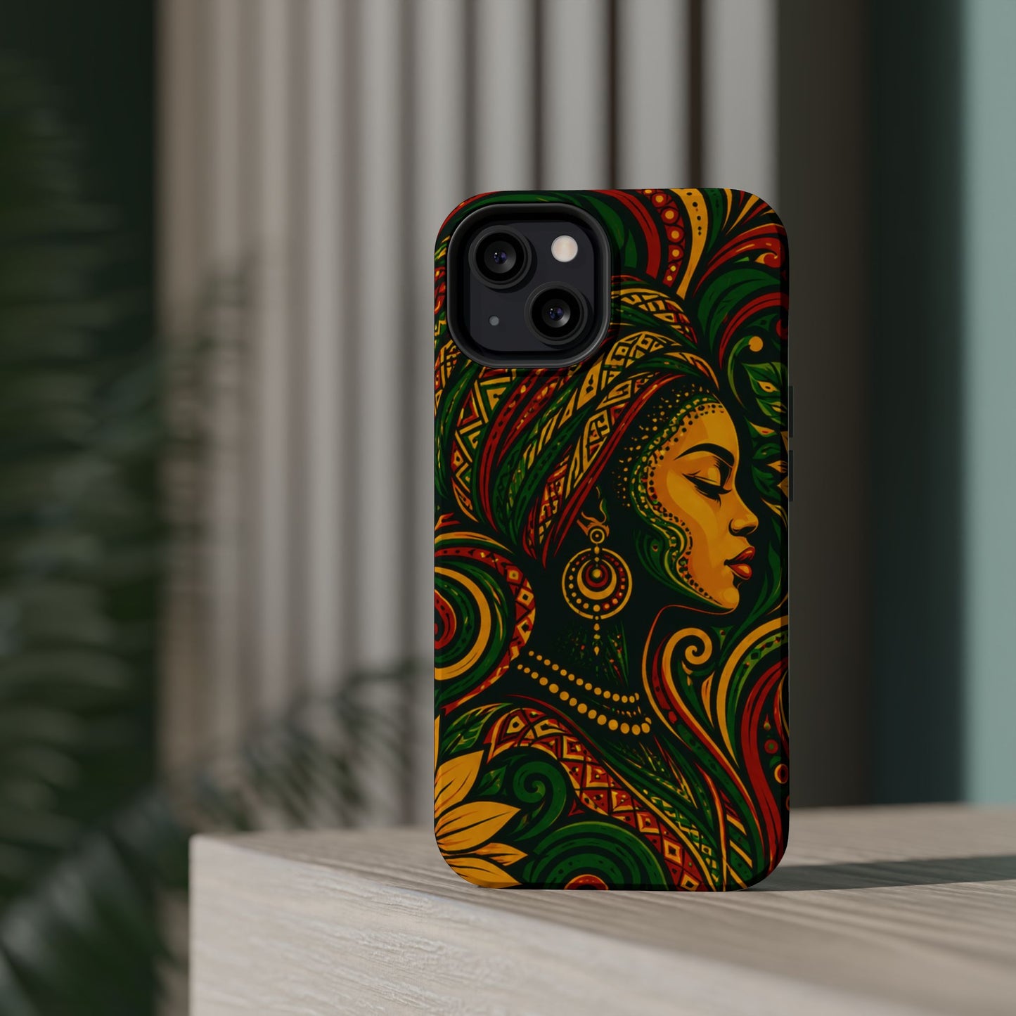 Afrocentric Rasta Woman Magnetic Impact-Resistant Phone Case