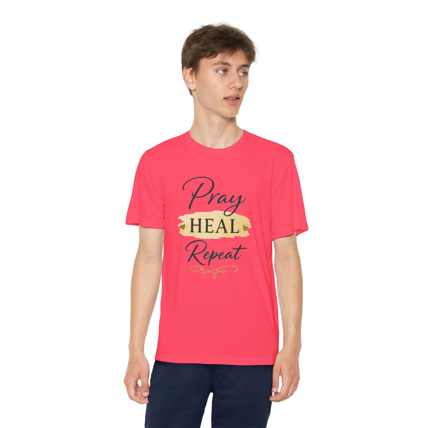 Beten Heilen Wiederholen T-Shirt für Jugendliche