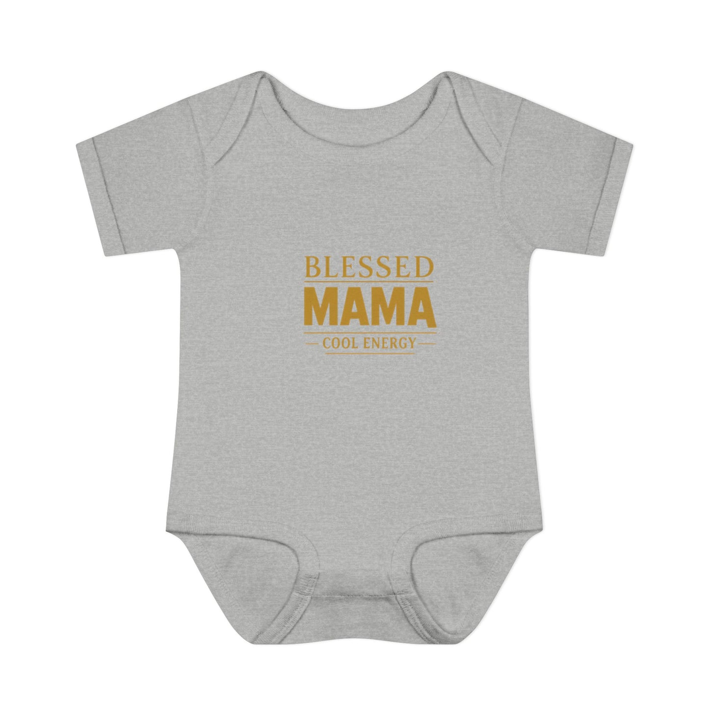 Blessed Mama Infant Rib Bodysuit — "Blessed Mama Cool Energy" Baby Onesie