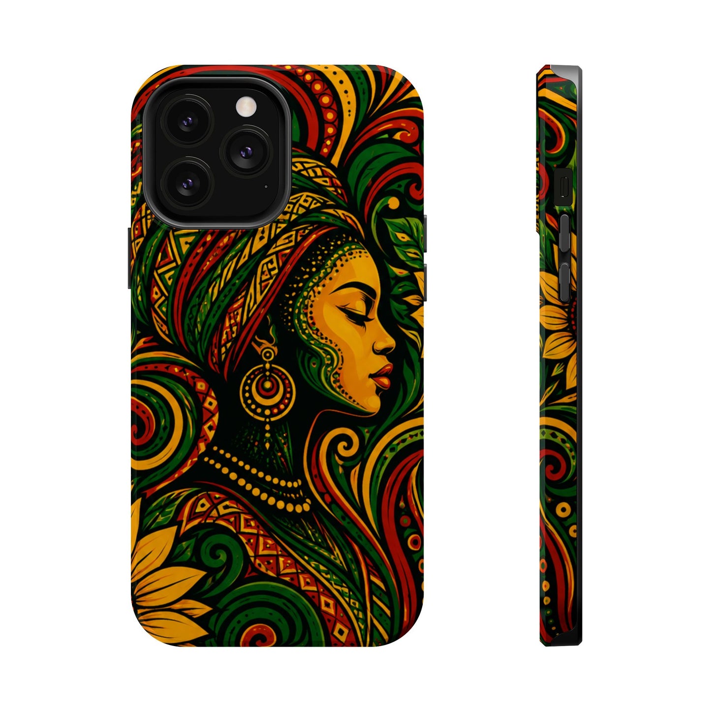 Afrocentric Rasta Woman Magnetic Impact-Resistant Phone Case
