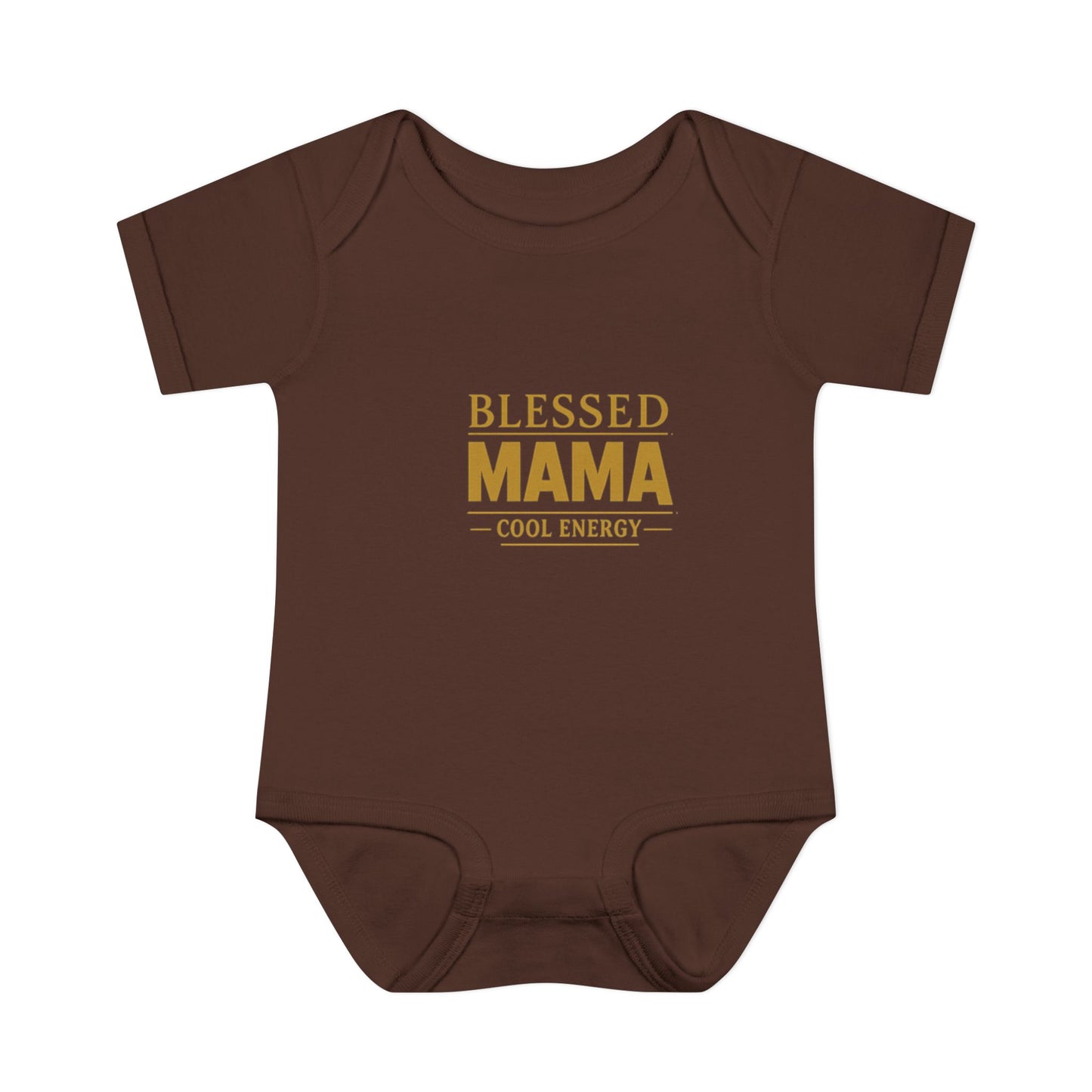Blessed Mama Infant Rib Bodysuit — "Blessed Mama Cool Energy" Baby Onesie