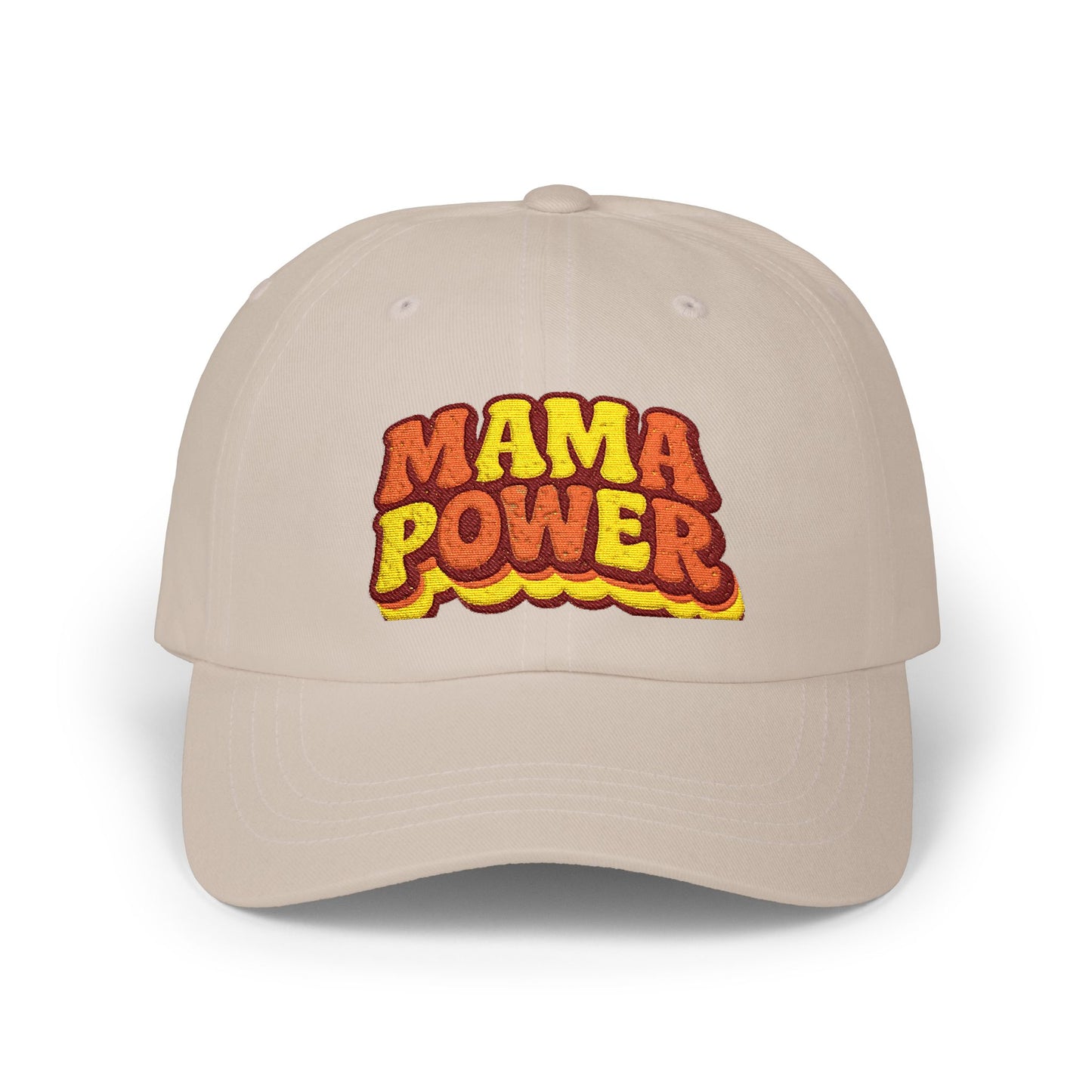 MAMA POWER Classic Dad Cap — Embroidered Baseball Hat for Moms