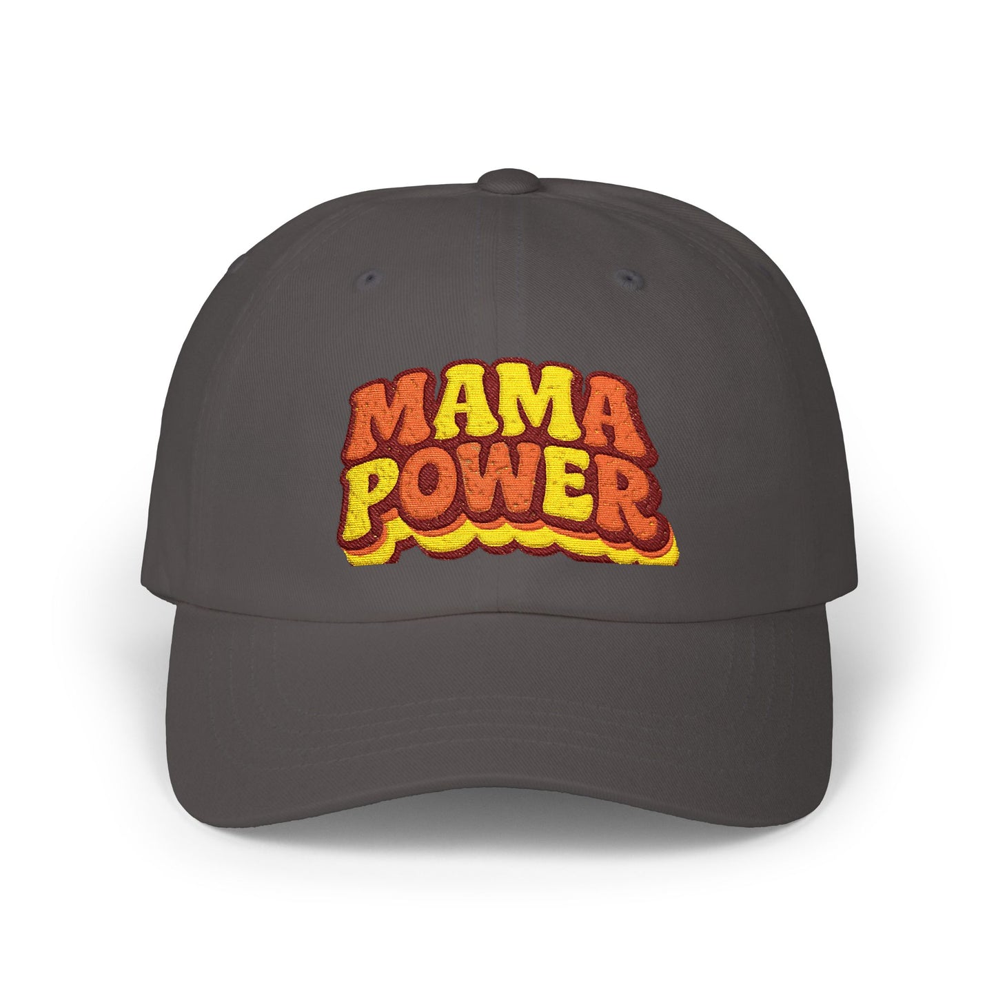 MAMA POWER Classic Dad Cap — Embroidered Baseball Hat for Moms