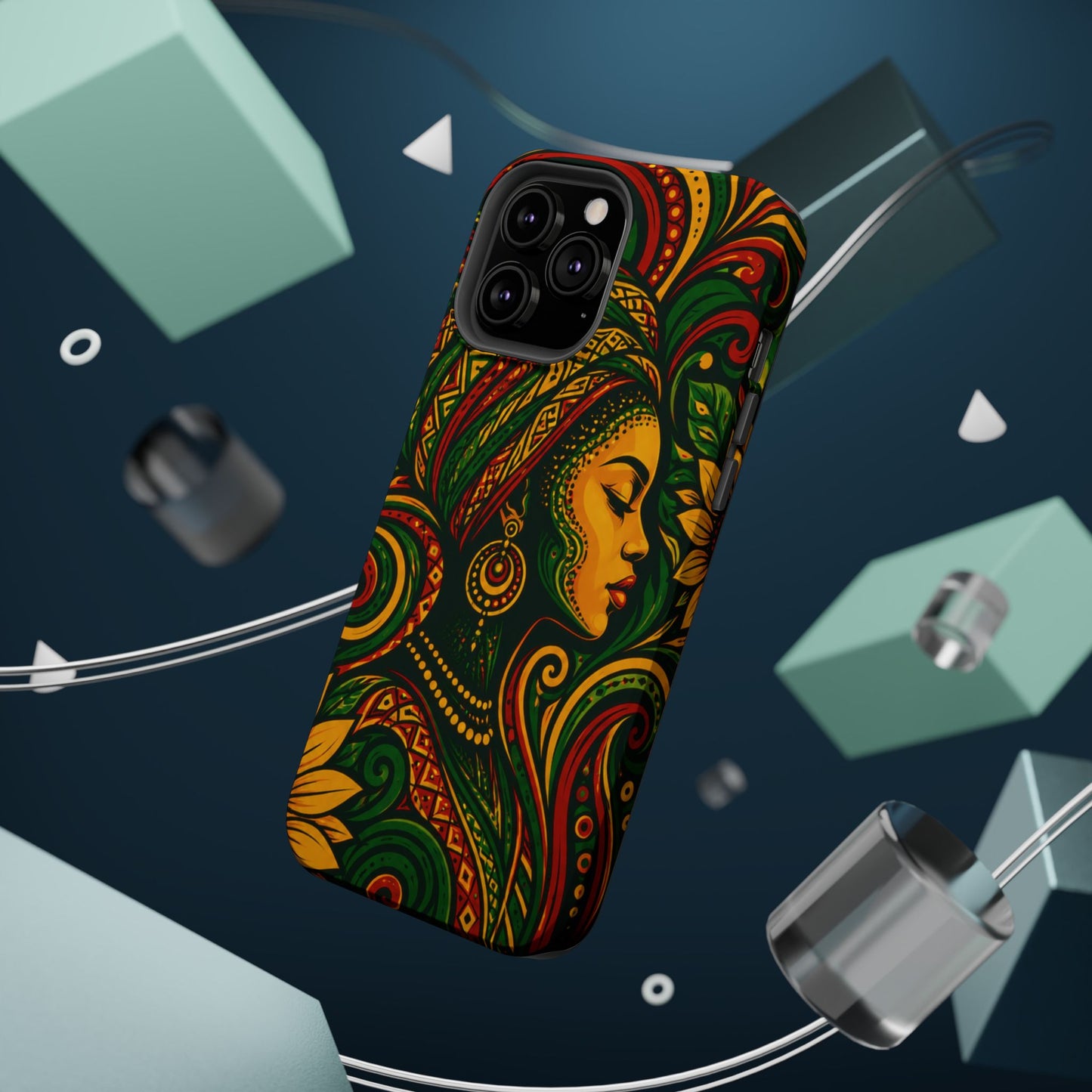 Afrocentric Rasta Woman Magnetic Impact-Resistant Phone Case