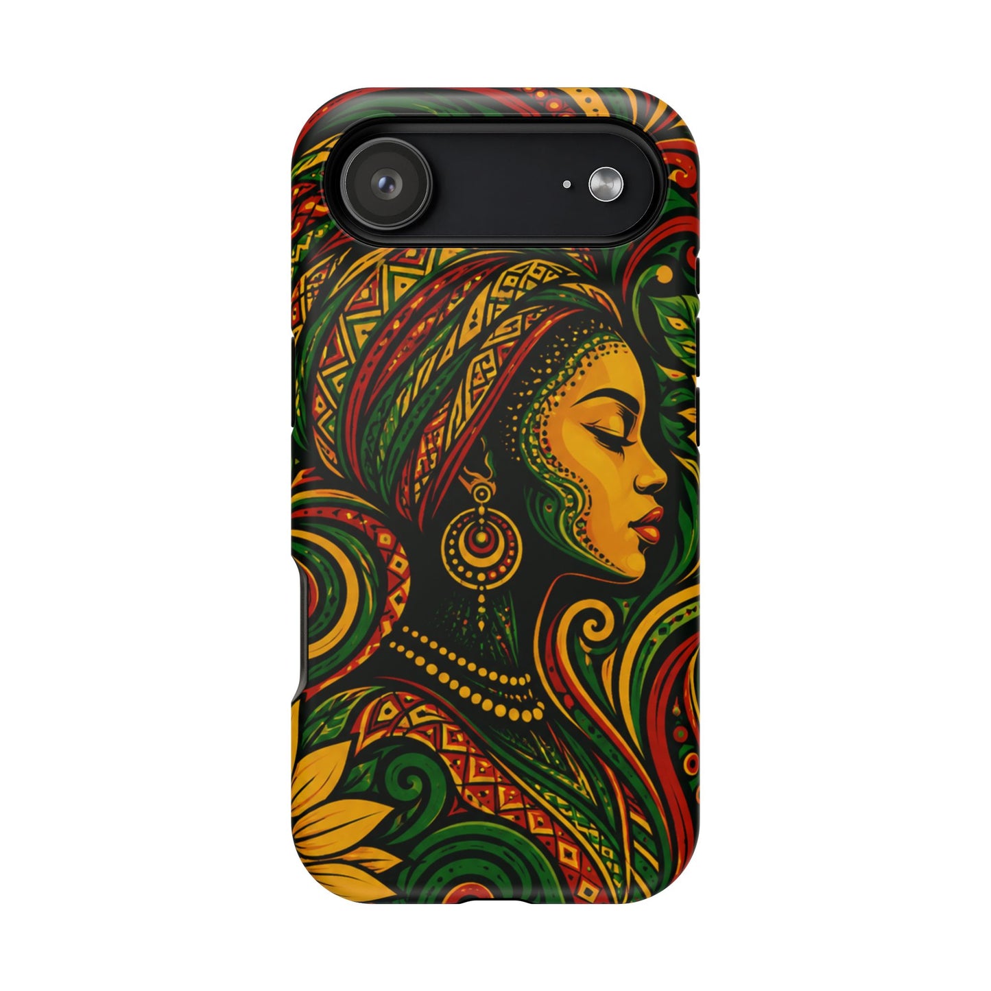Afrocentric Rasta Woman Magnetic Impact-Resistant Phone Case