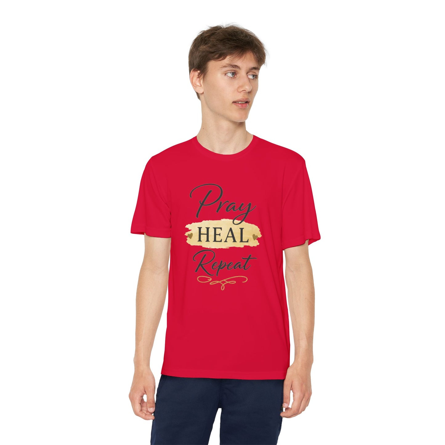 Beten Heilen Wiederholen T-Shirt für Jugendliche
