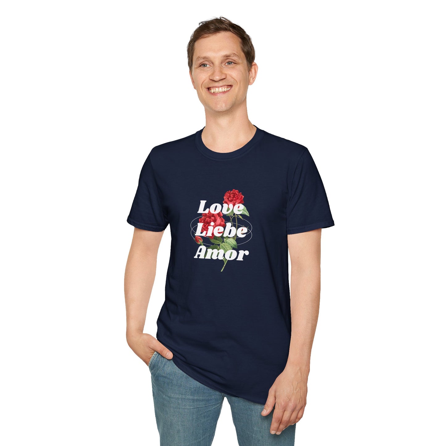 LOVE LIEBE AMOR T-Shirt — Trilingual Love Graphic Tee