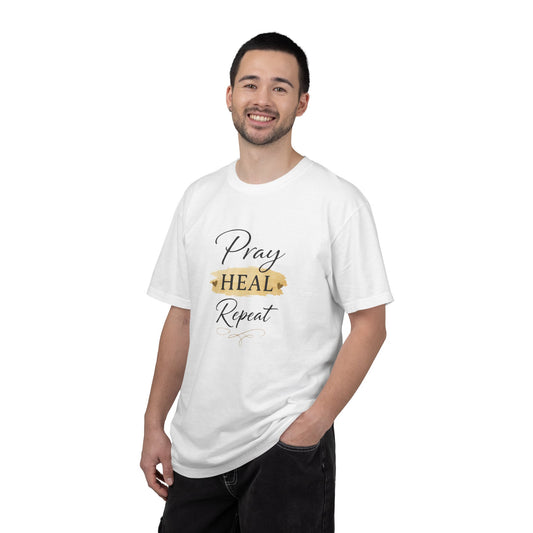 Pray Heal Repeat T-Shirt — Inspirational Faith Tee
