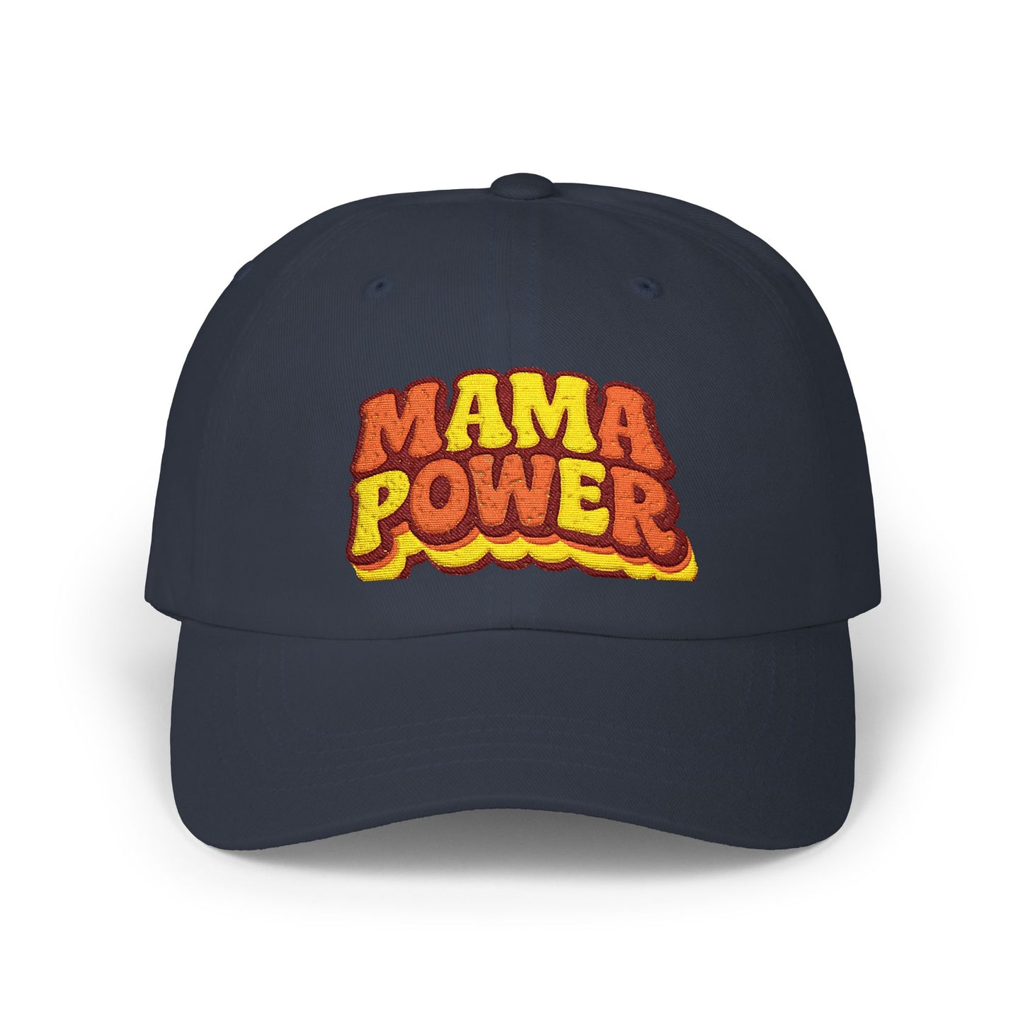 MAMA POWER Classic Dad Cap — Embroidered Baseball Hat for Moms