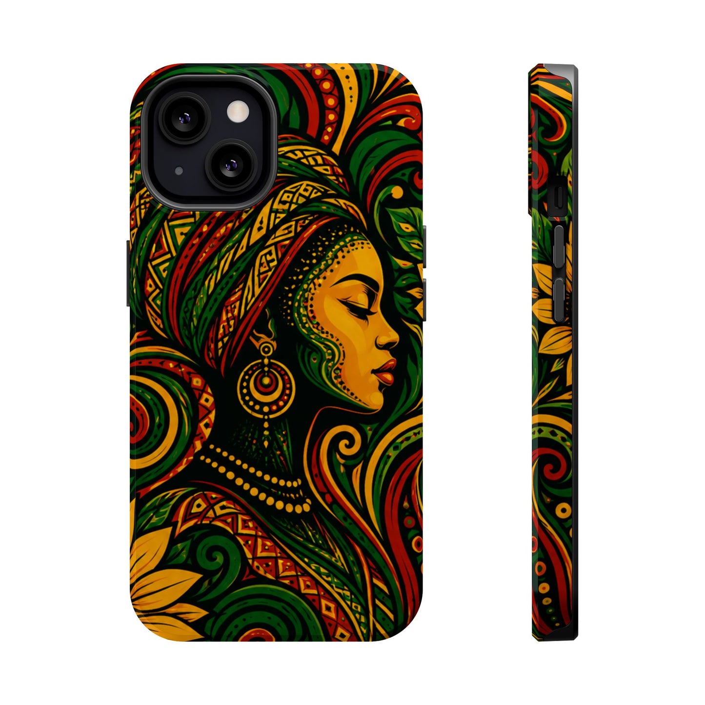 Afrocentric Rasta Woman Magnetic Impact-Resistant Phone Case