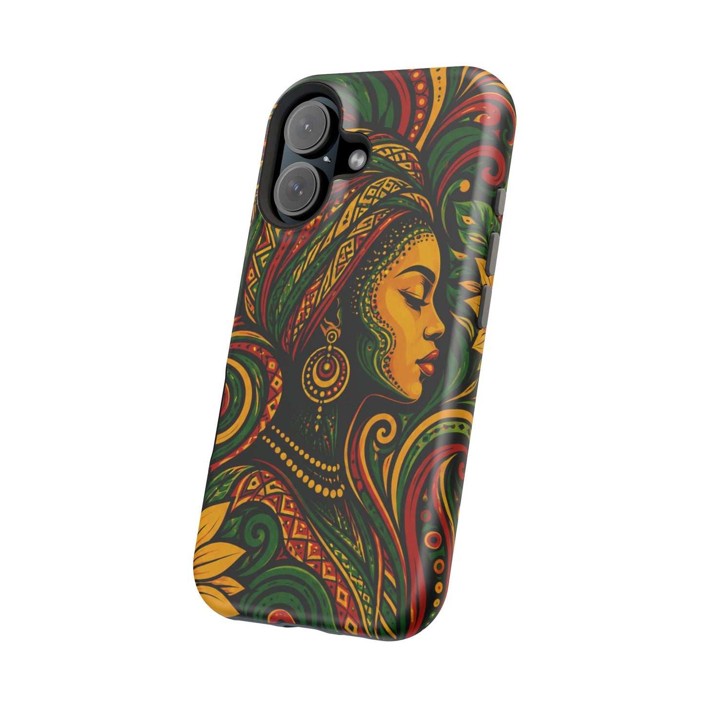 Afrocentric Rasta Woman Magnetic Impact-Resistant Phone Case