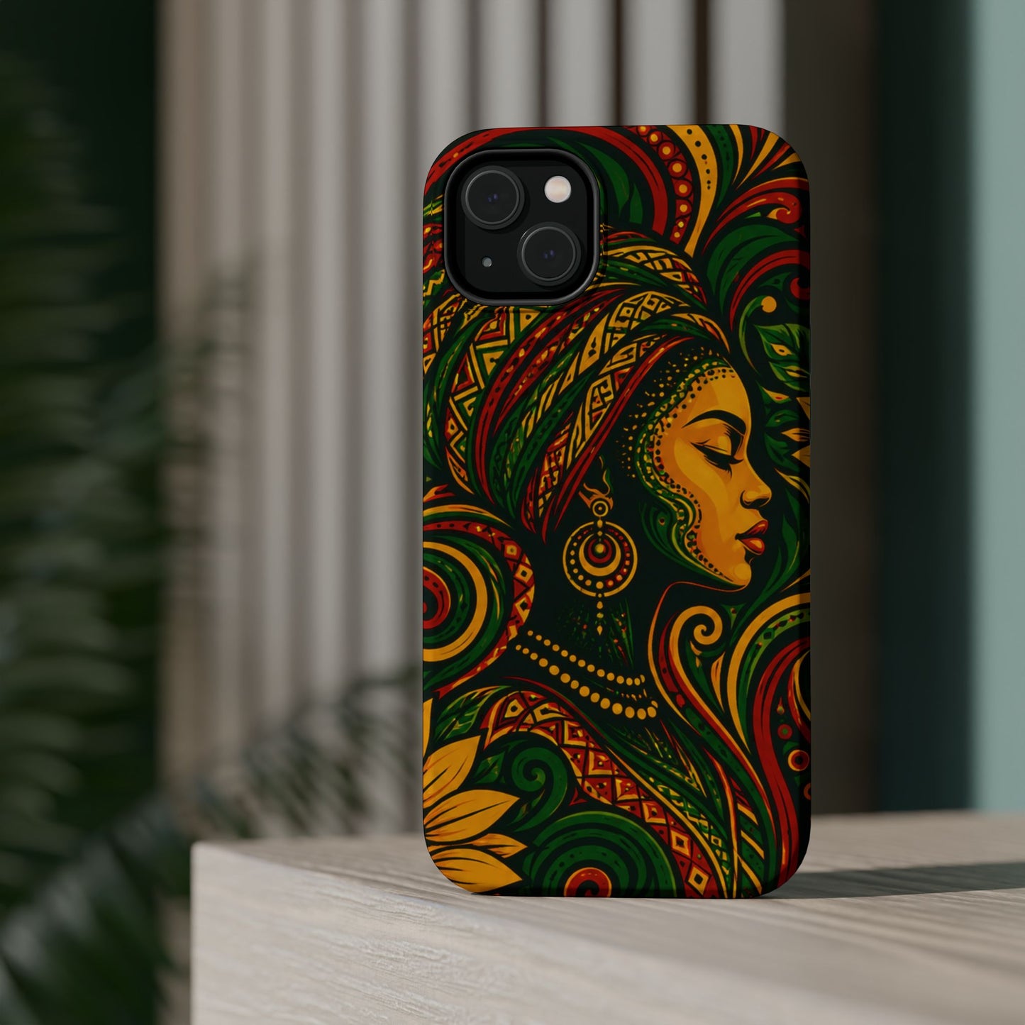 Afrocentric Rasta Woman Magnetic Impact-Resistant Phone Case