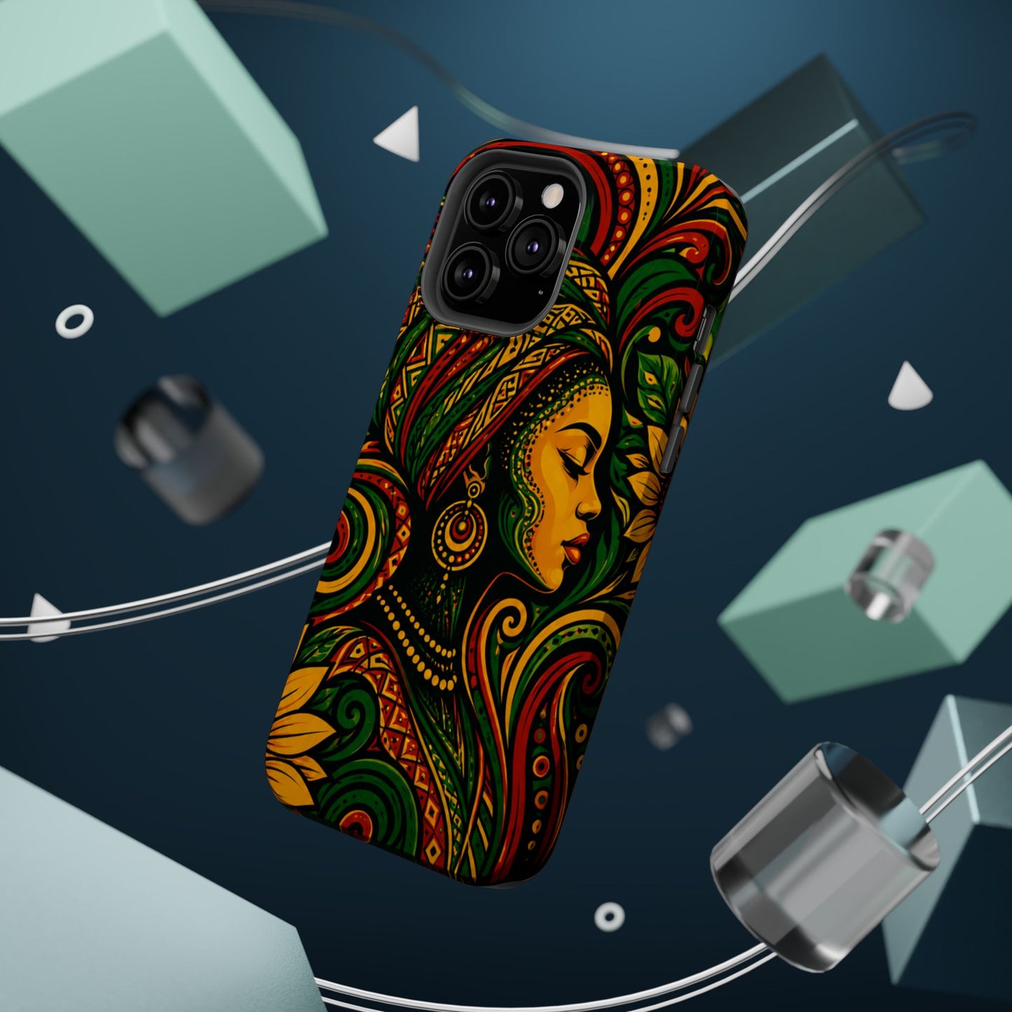 Afrocentric Rasta Woman Magnetic Impact-Resistant Phone Case