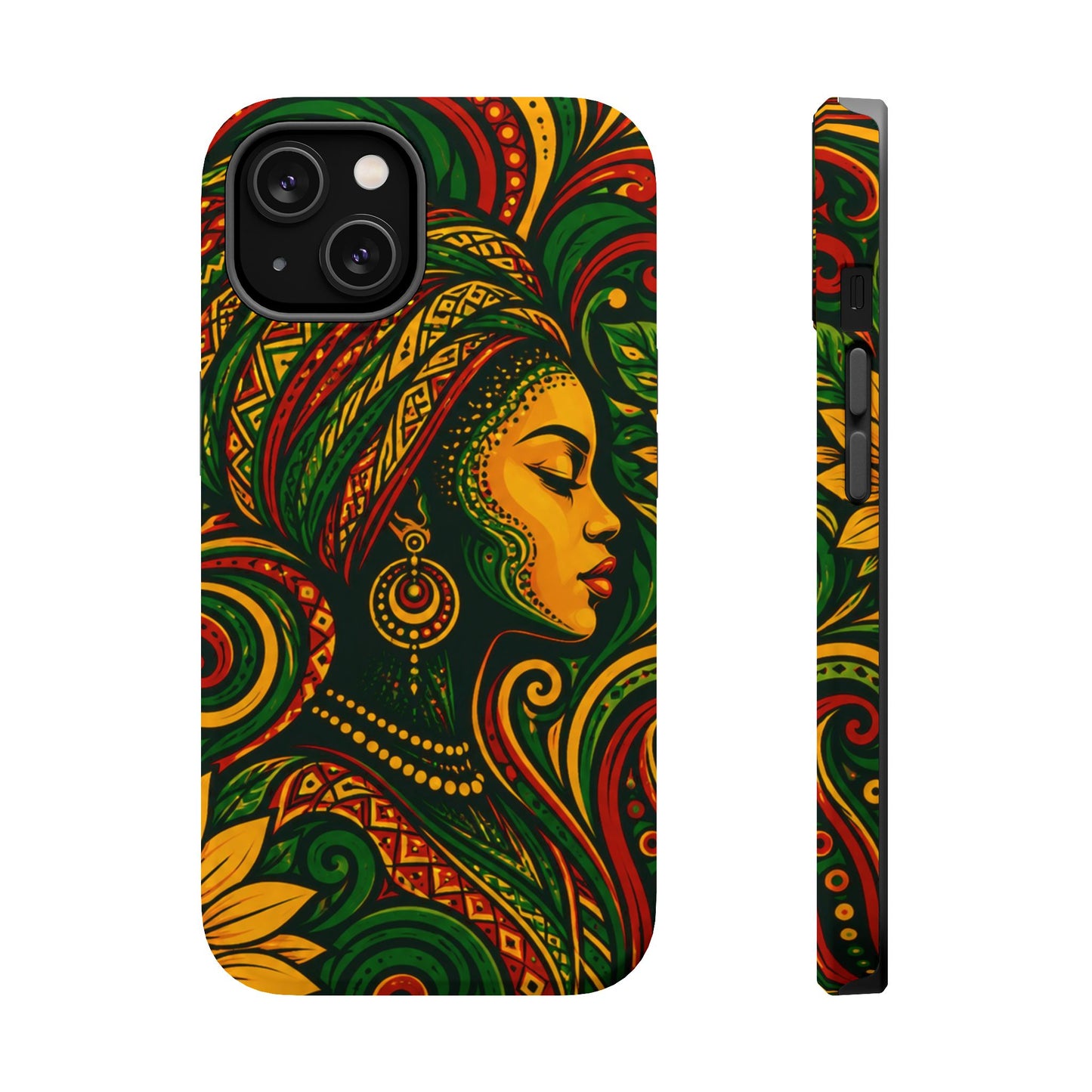 Afrocentric Rasta Woman Magnetic Impact-Resistant Phone Case