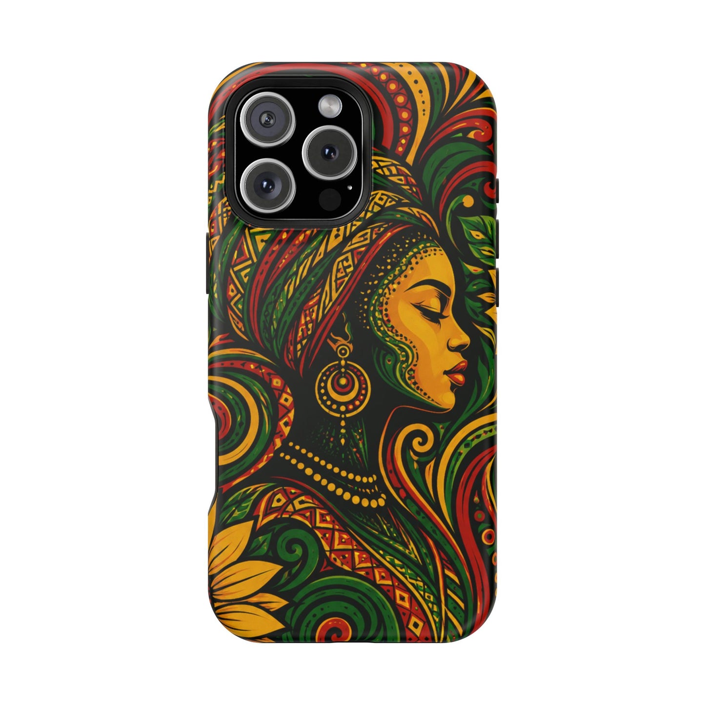 Afrocentric Rasta Woman Magnetic Impact-Resistant Phone Case