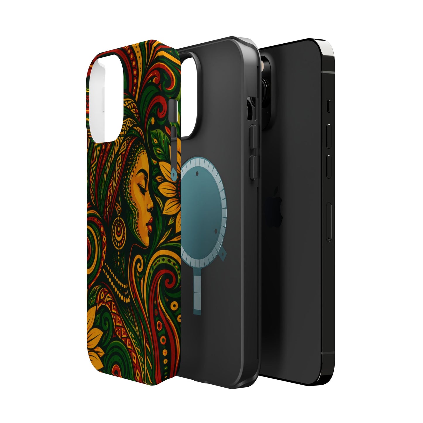 Afrocentric Rasta Woman Magnetic Impact-Resistant Phone Case