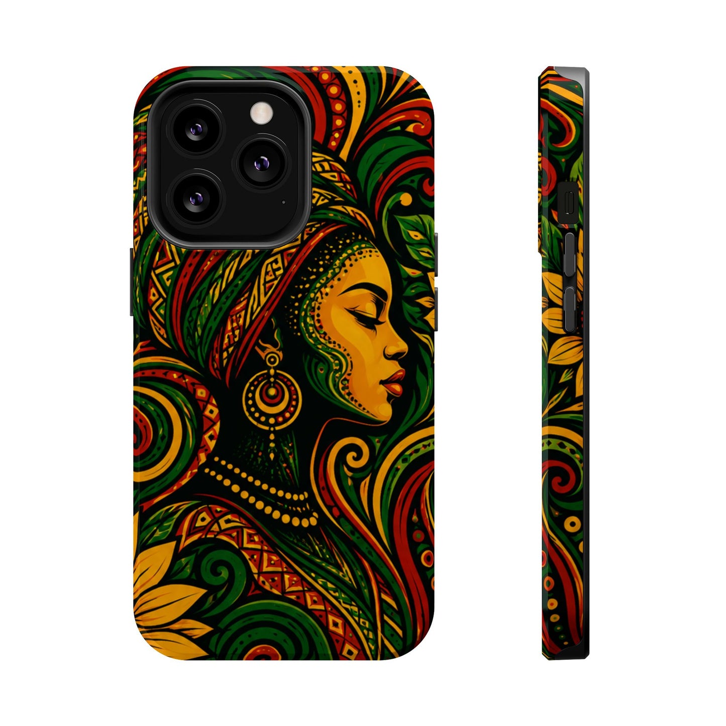 Afrocentric Rasta Woman Magnetic Impact-Resistant Phone Case