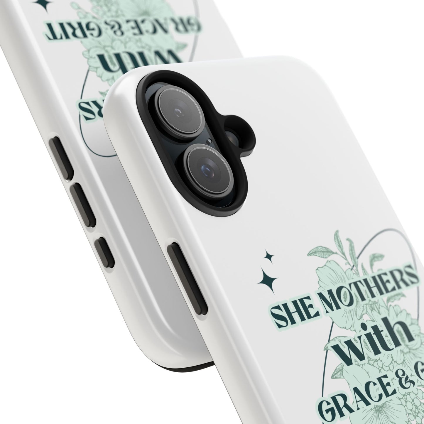 She Mothers With Grace And Grit – Phone Case