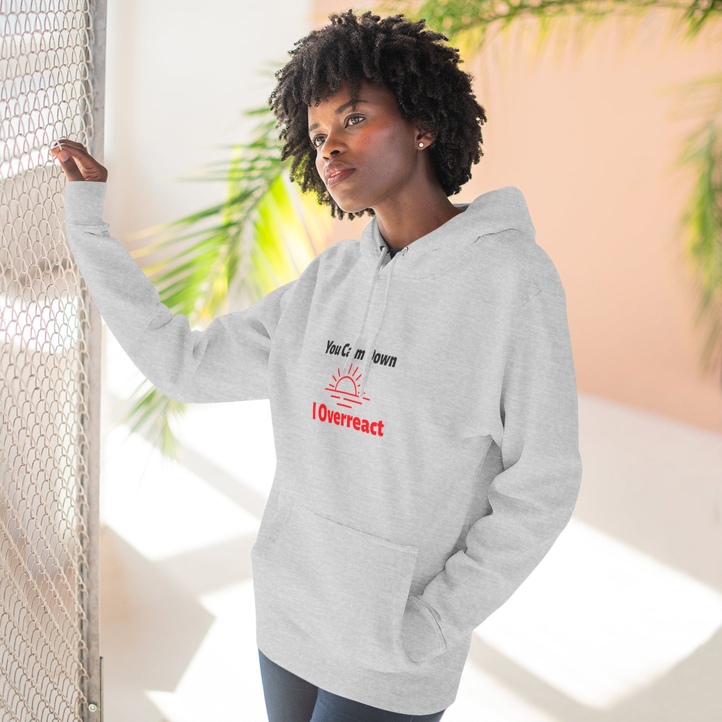 Three-Panel Fleece Hoodie