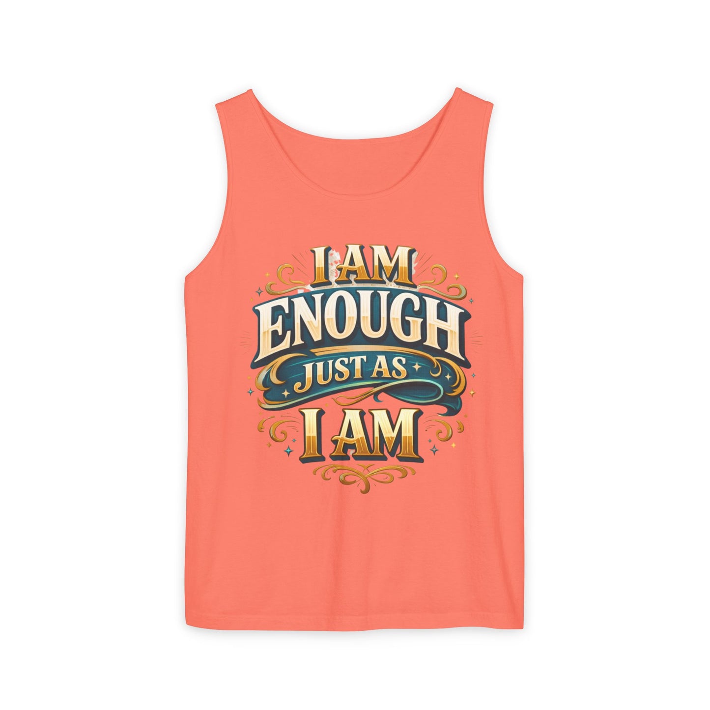 I Am Enough Graphic Tank Top – Inspirational Self-Love Motivational Design