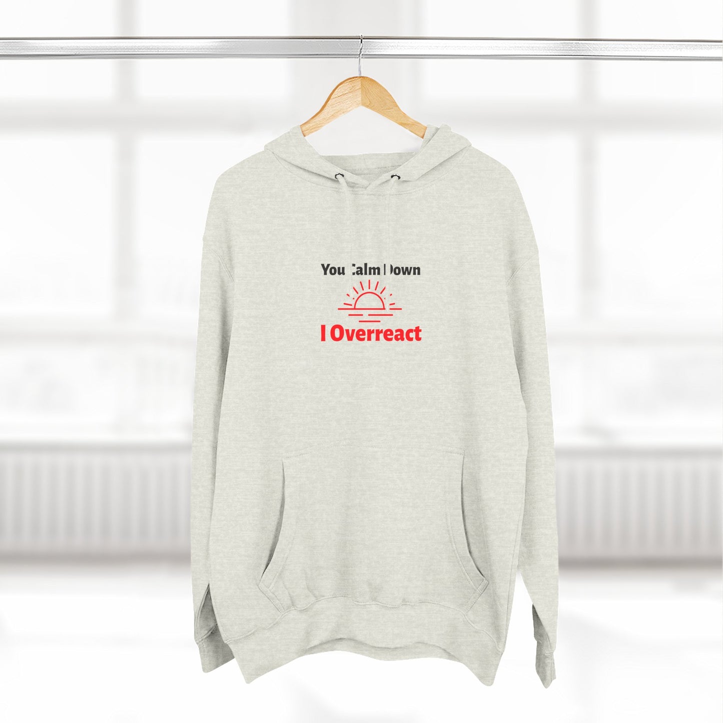 Three-Panel Fleece Hoodie