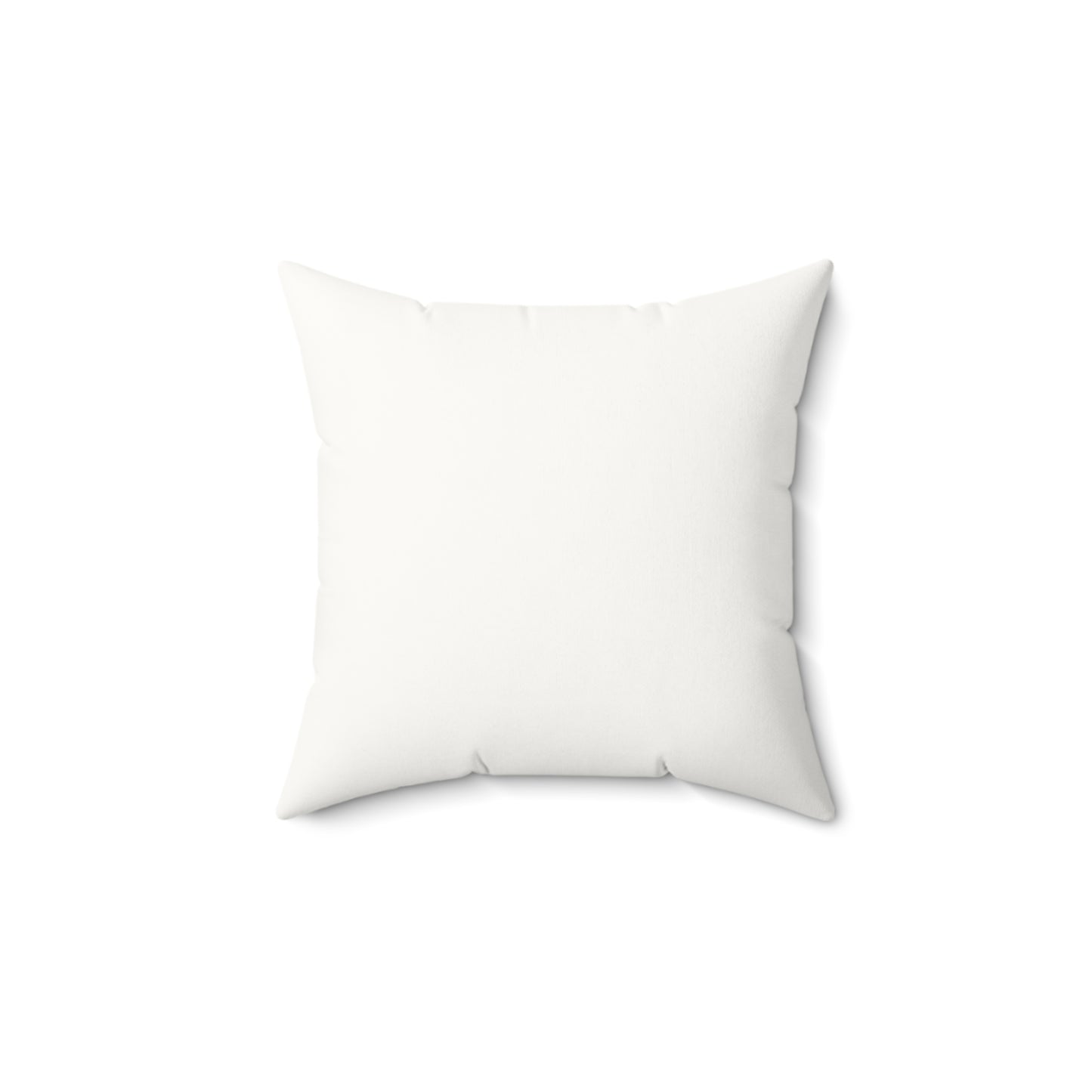 Faux Suede Square Pillow — "less talk more Action" Motivational Accent Cushion